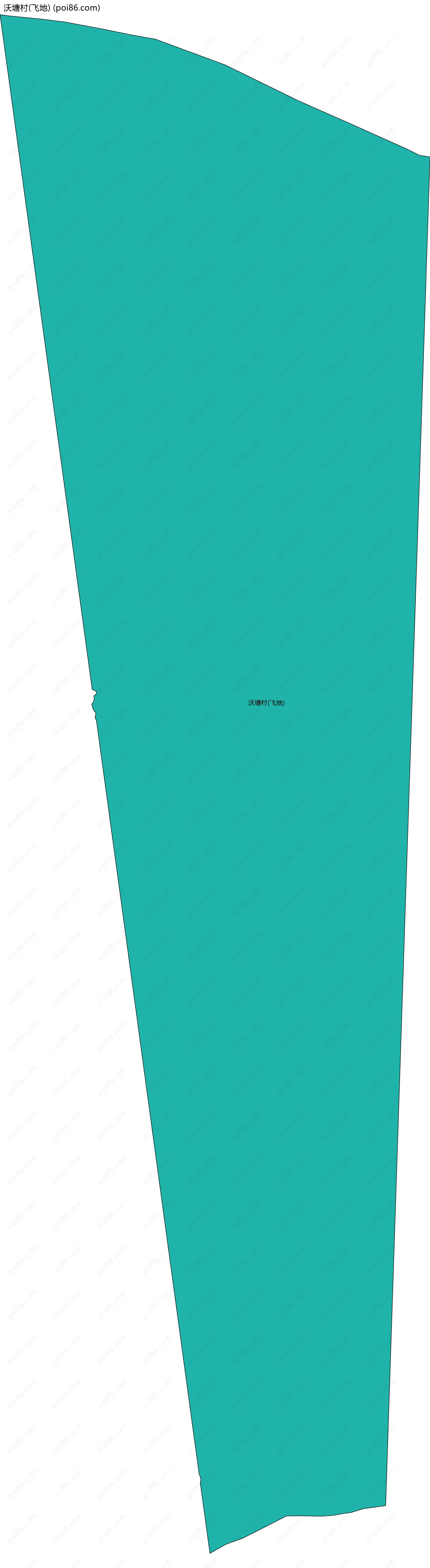 沃塘村(飞地)边界地图