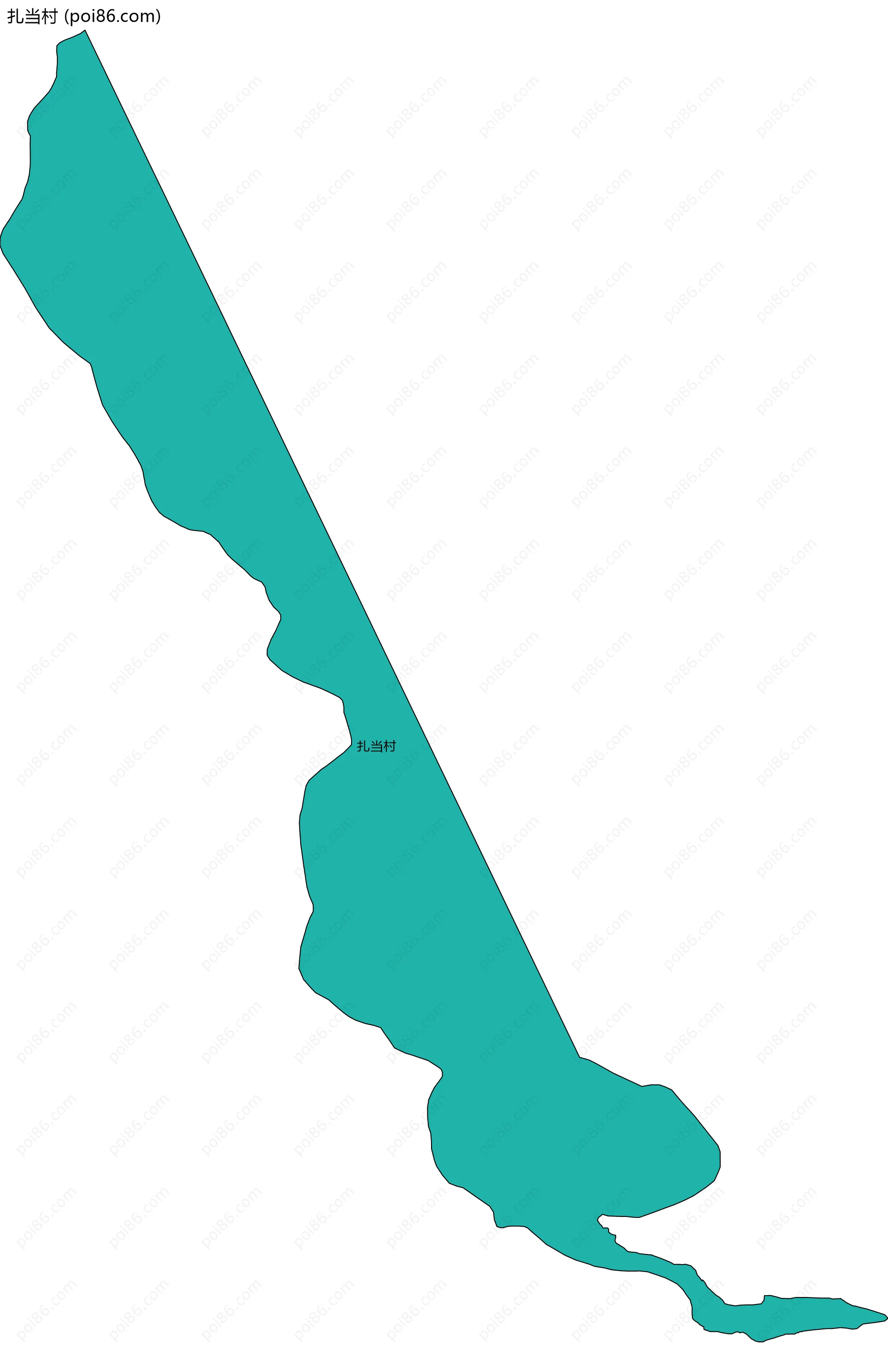 扎当村边界地图