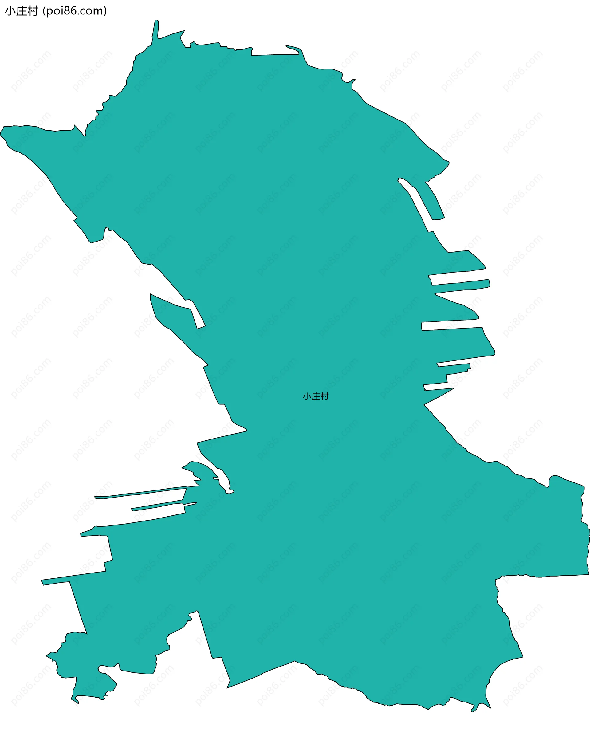 小庄村边界地图