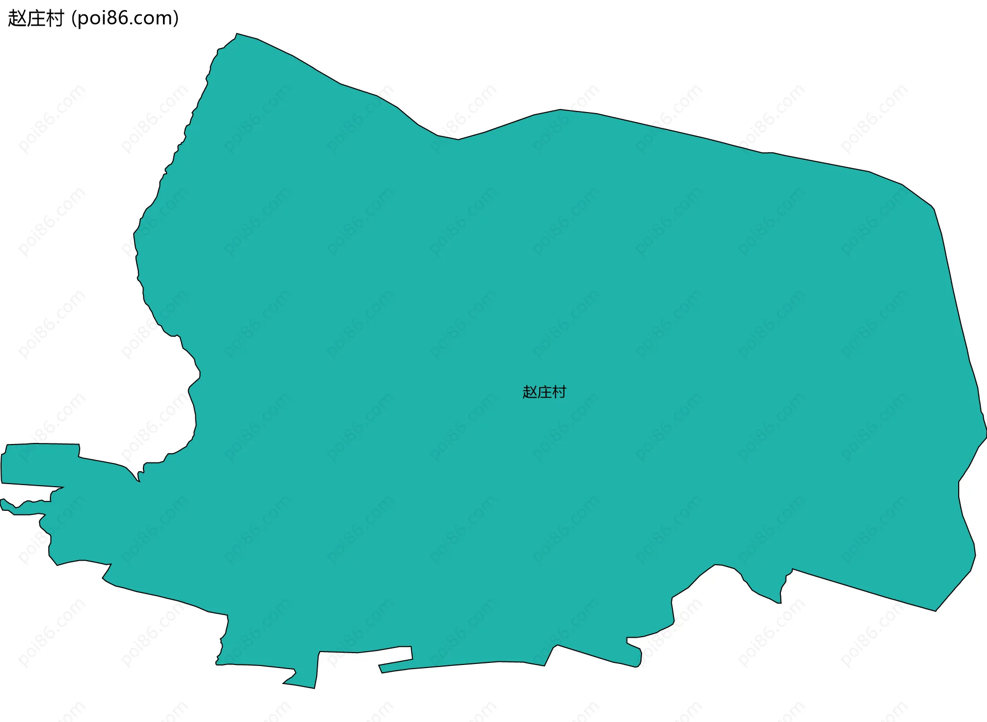 赵庄村边界地图