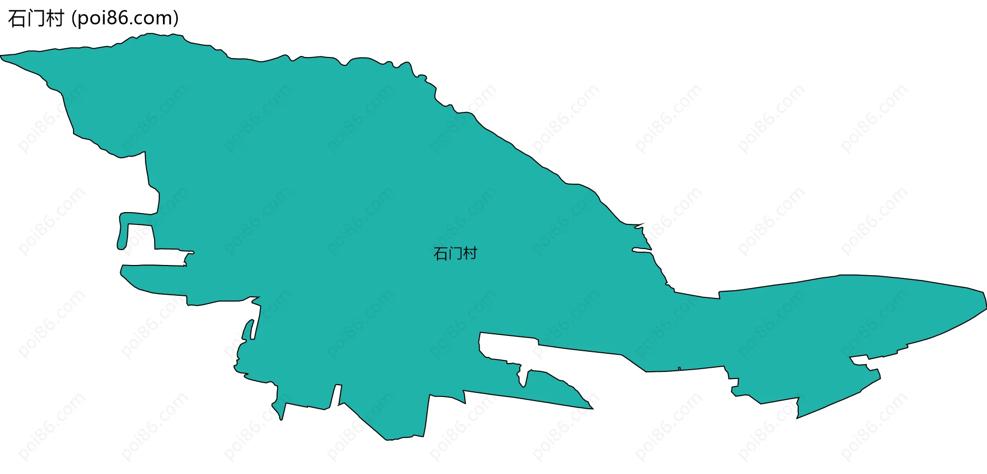 石门村边界地图