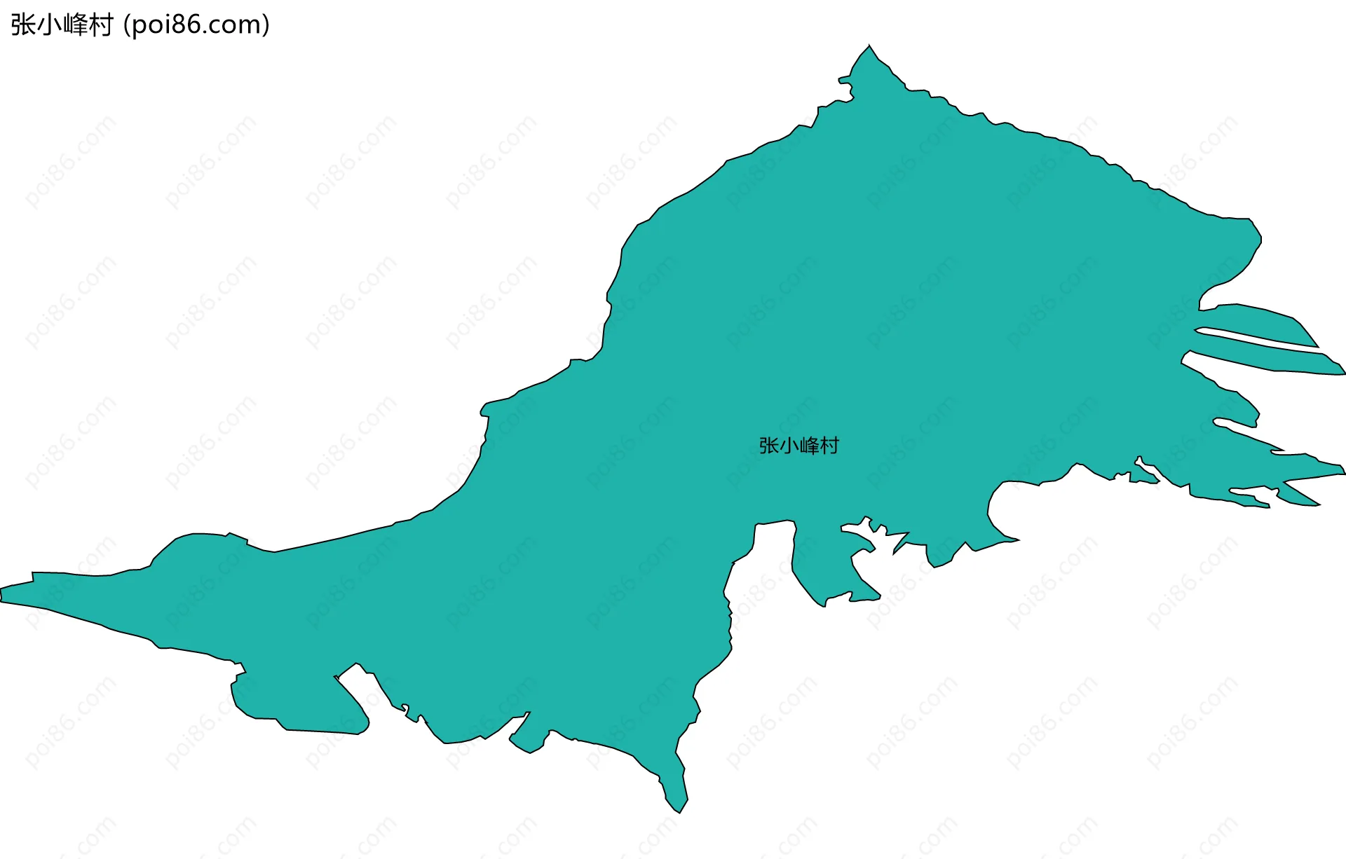 张小峰村边界地图