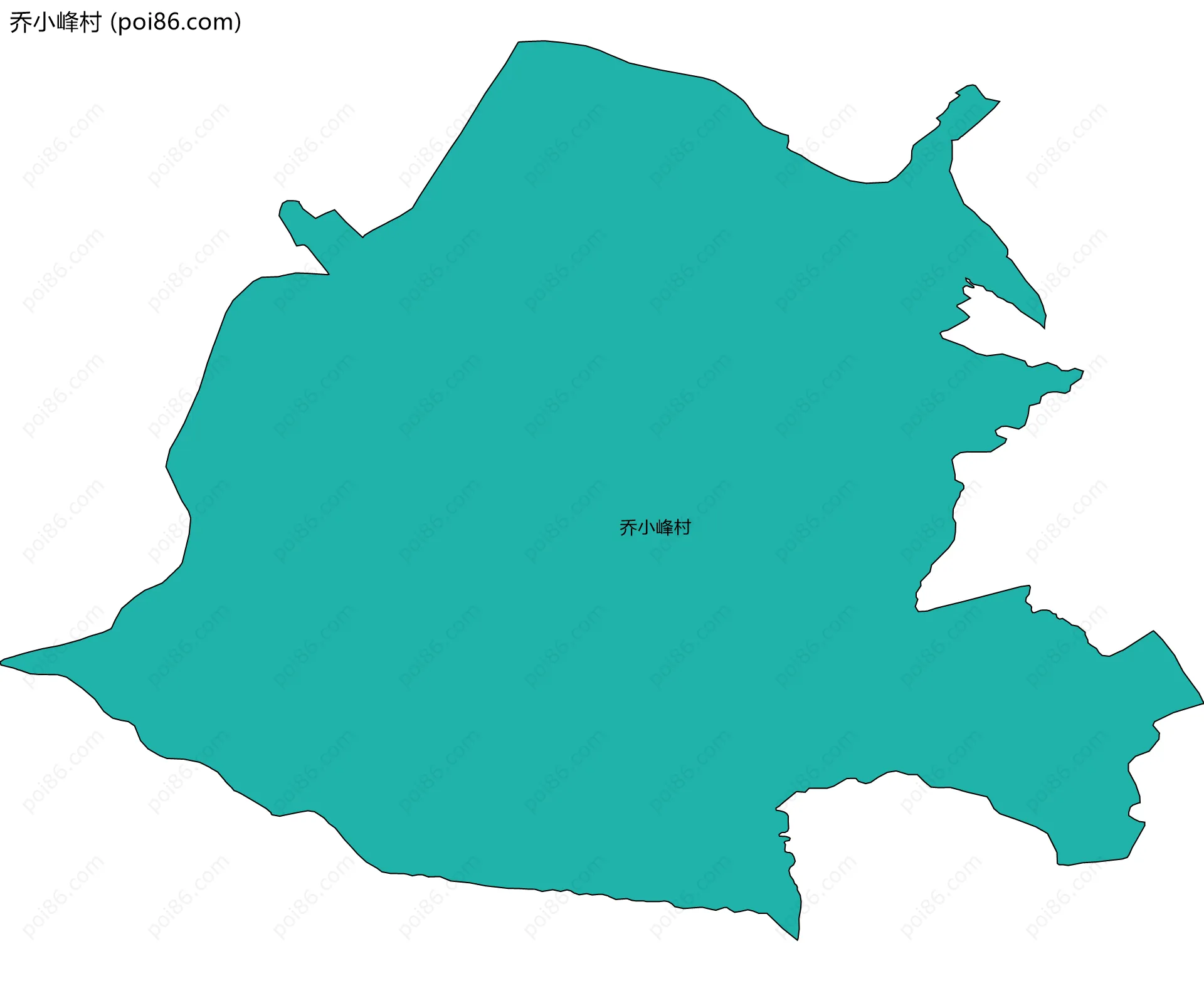 乔小峰村边界地图