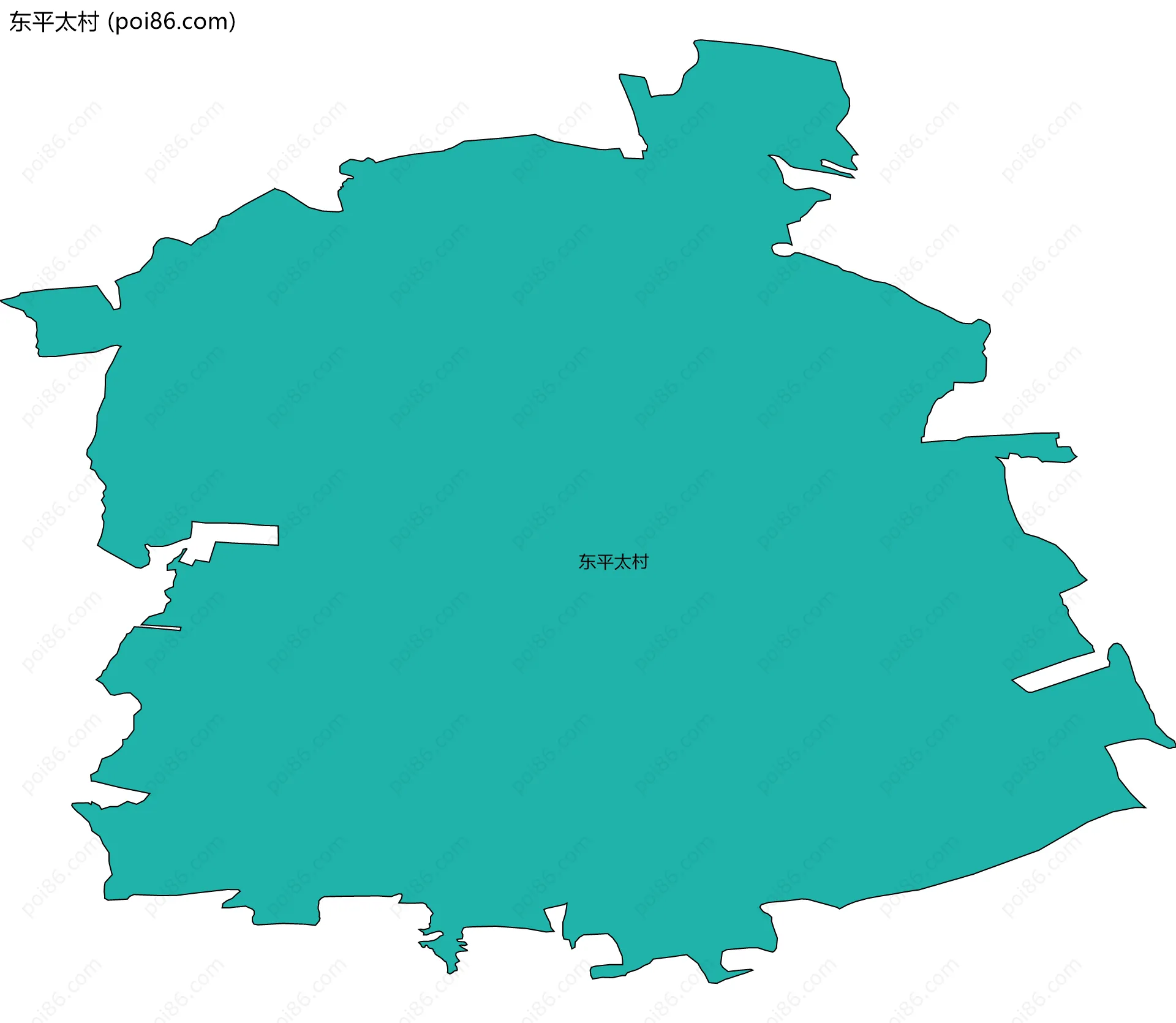 东平太村边界地图