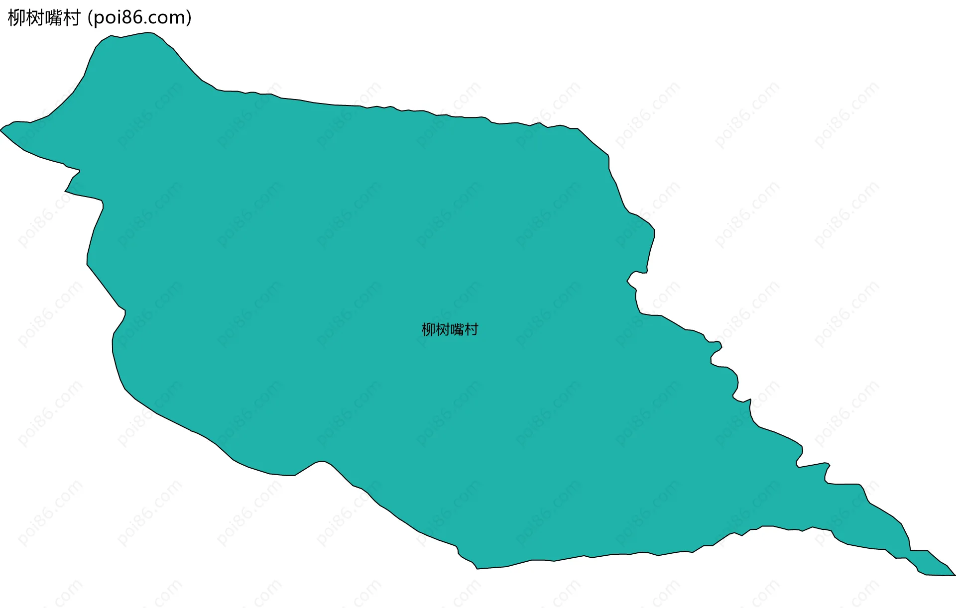 柳树嘴村边界地图