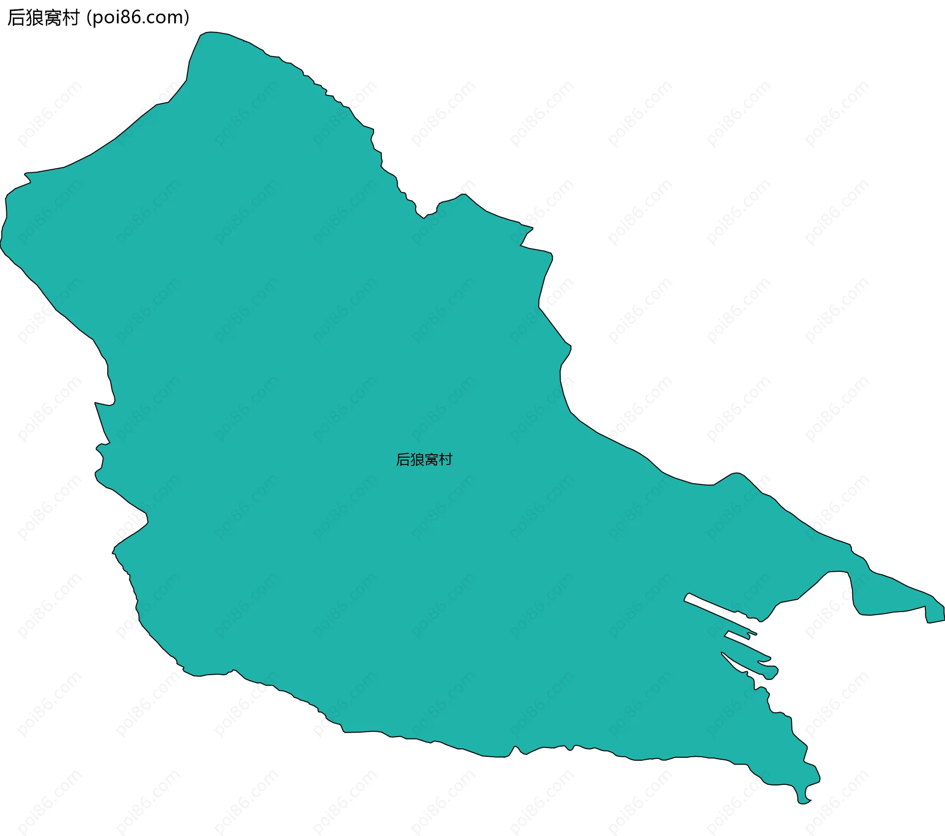 后狼窝村边界地图