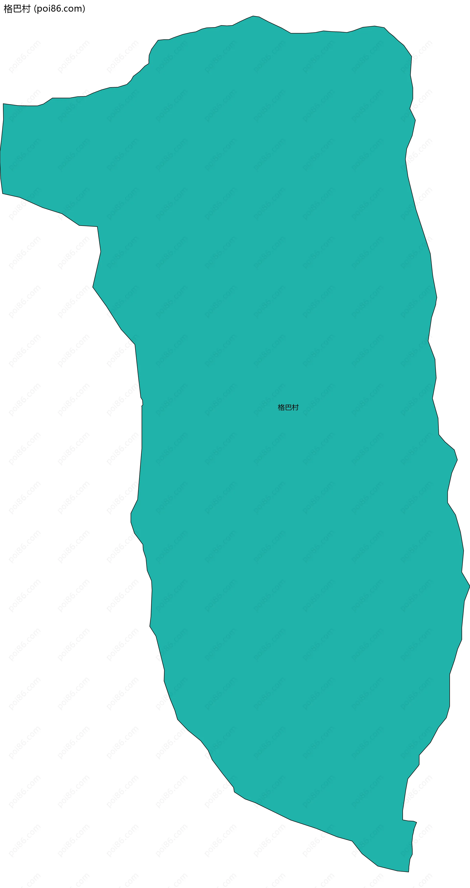 格巴村边界地图