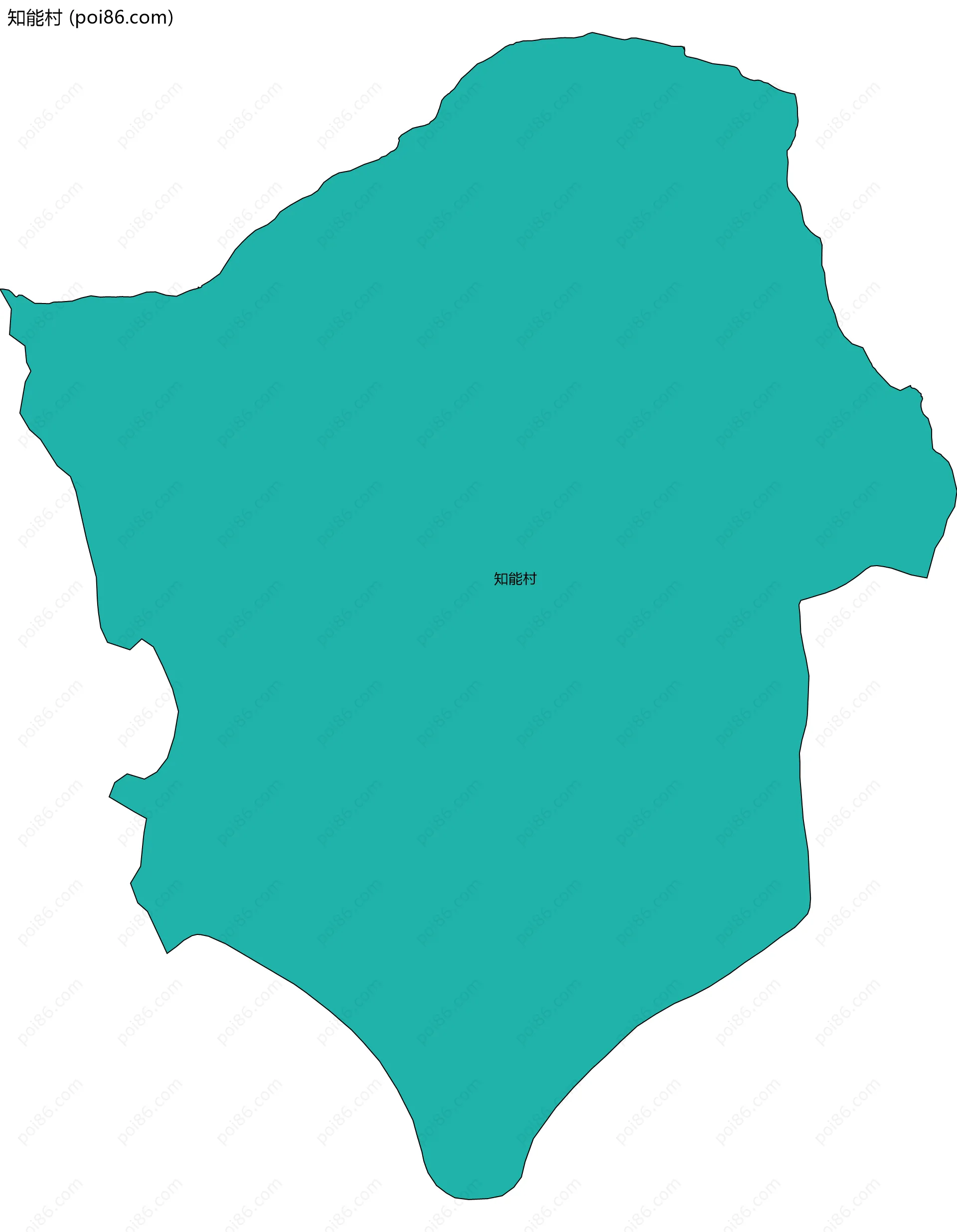 知能村边界地图