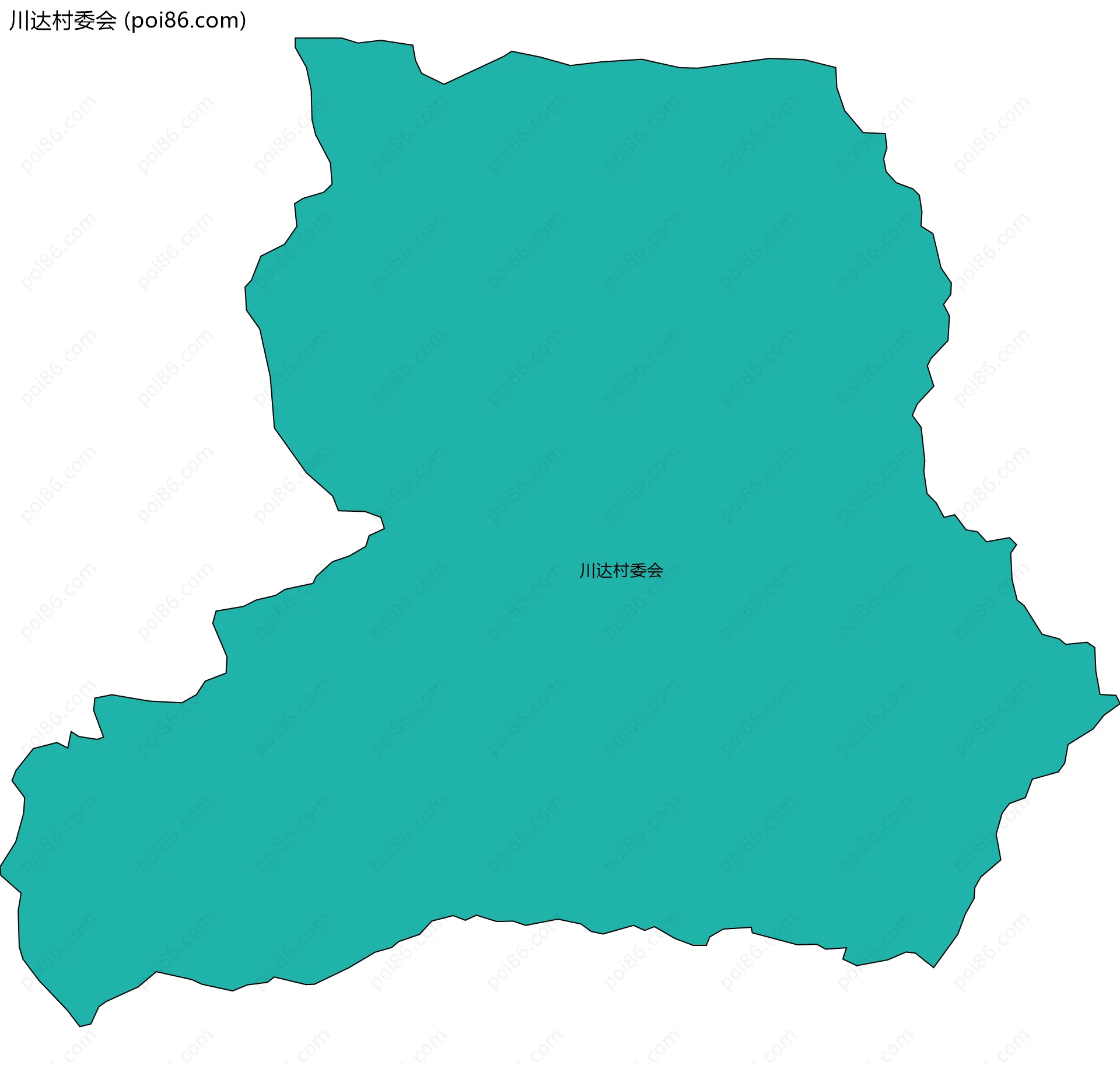 川达村委会边界地图