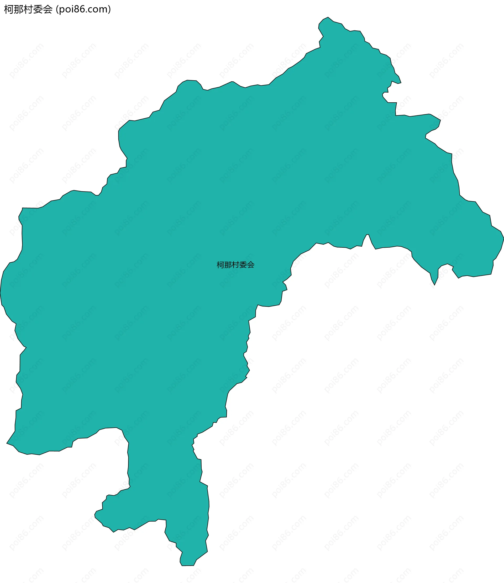 柯那村委会边界地图