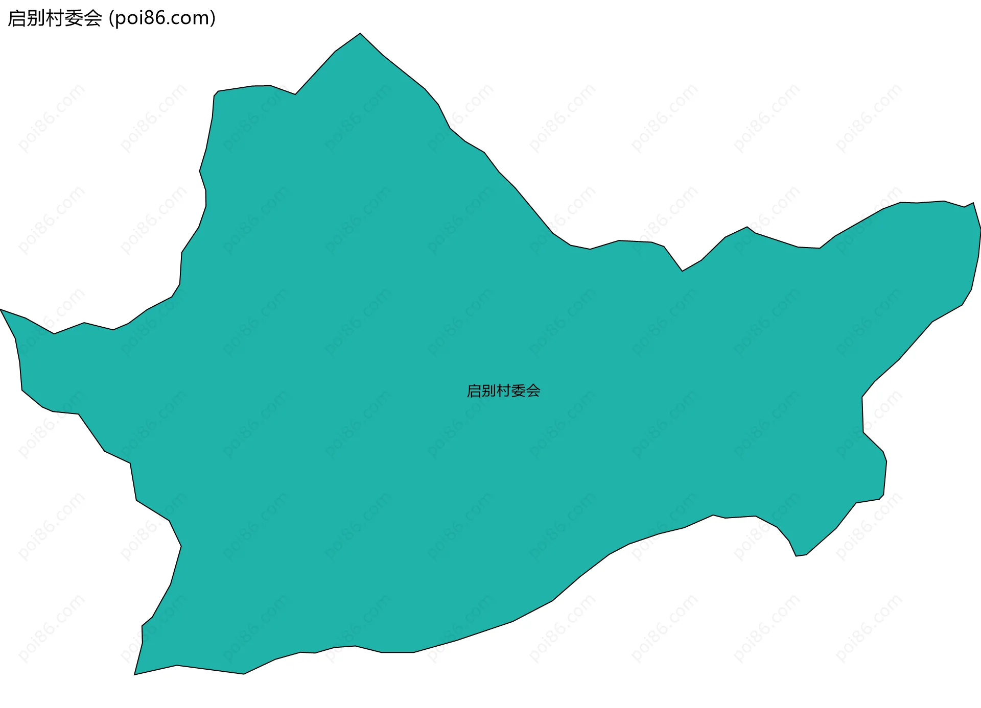 启别村委会边界地图