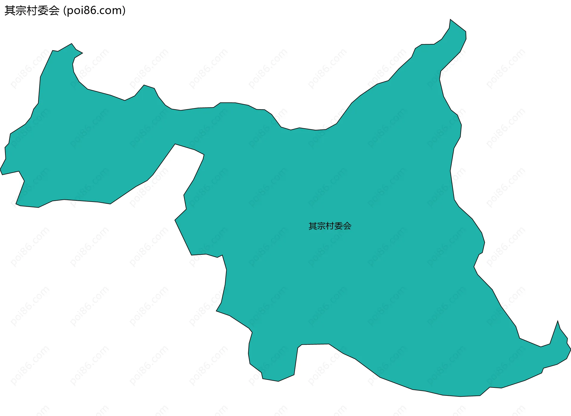 其宗村委会边界地图