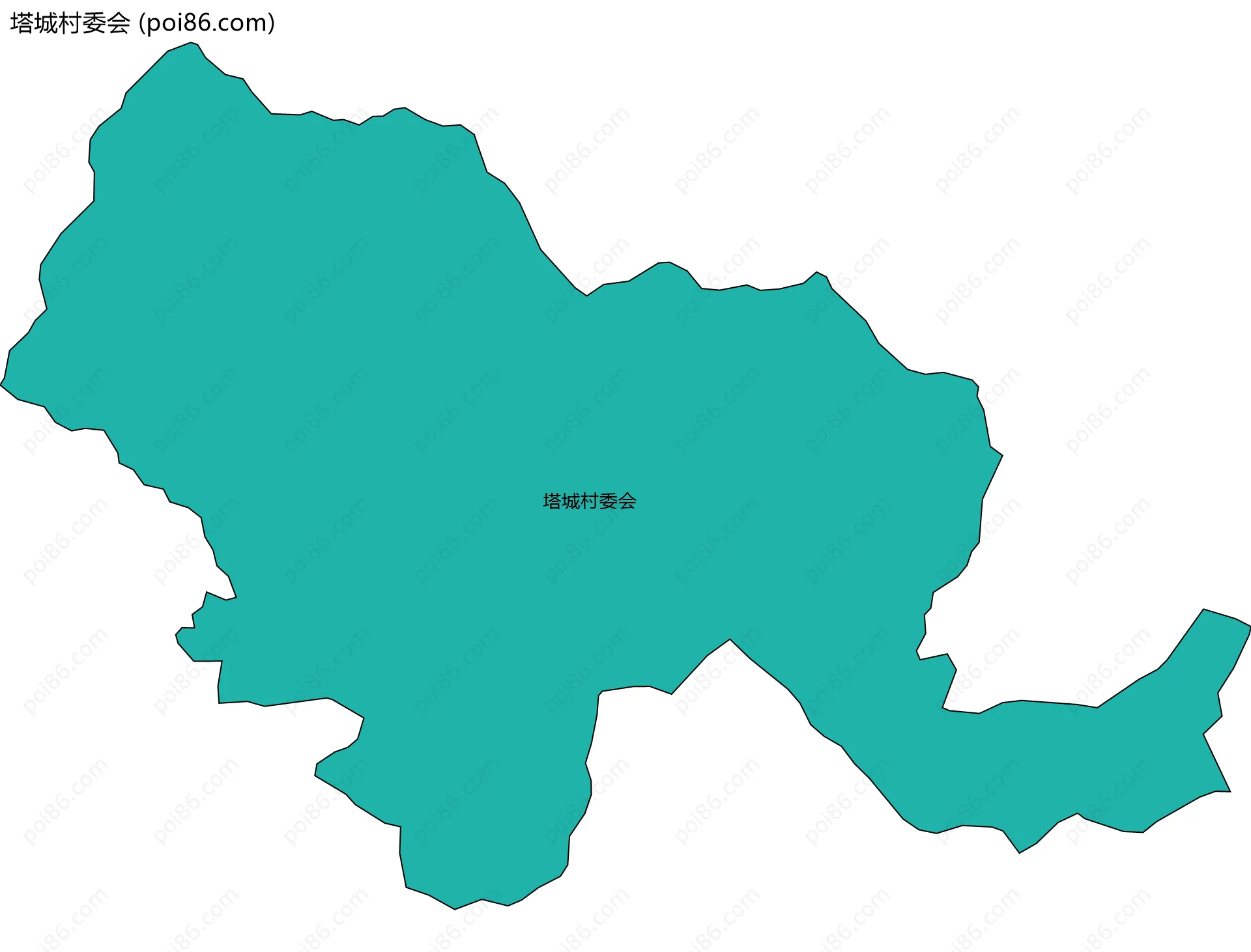 塔城村委会边界地图