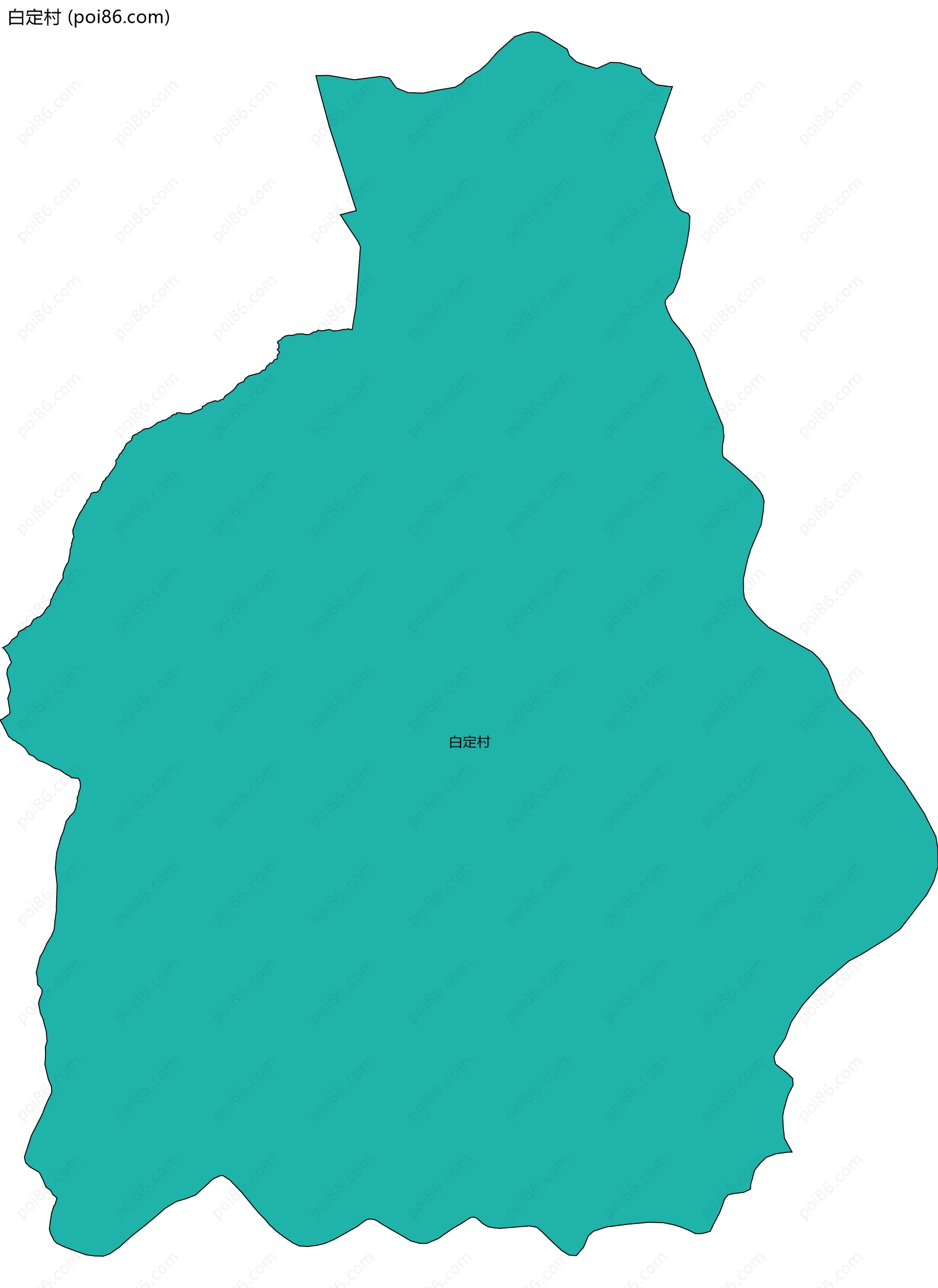 白定村边界地图