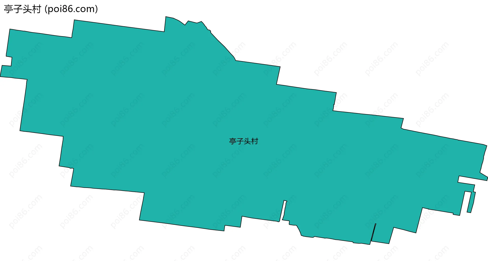 亭子头村边界地图