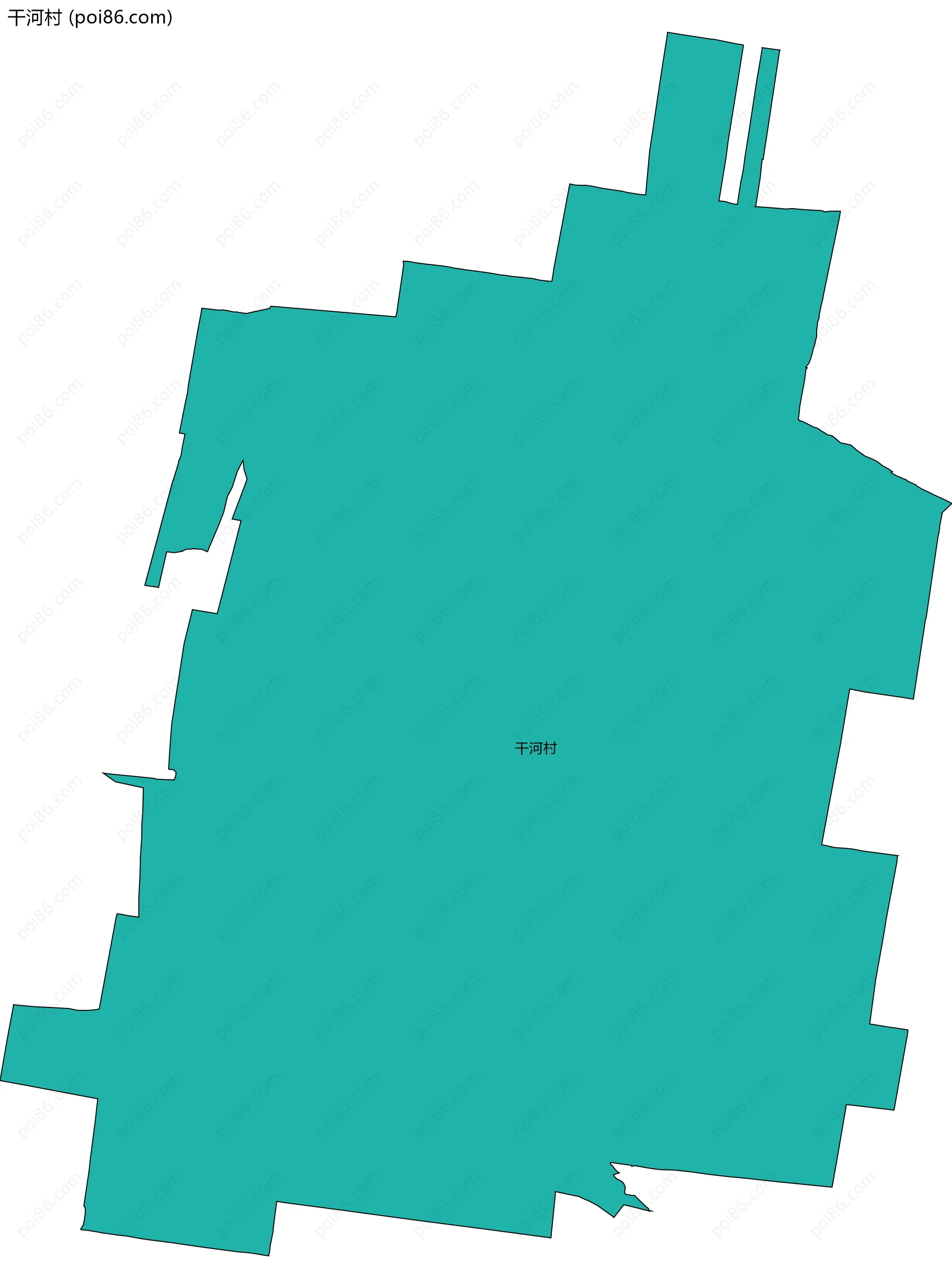 干河村边界地图