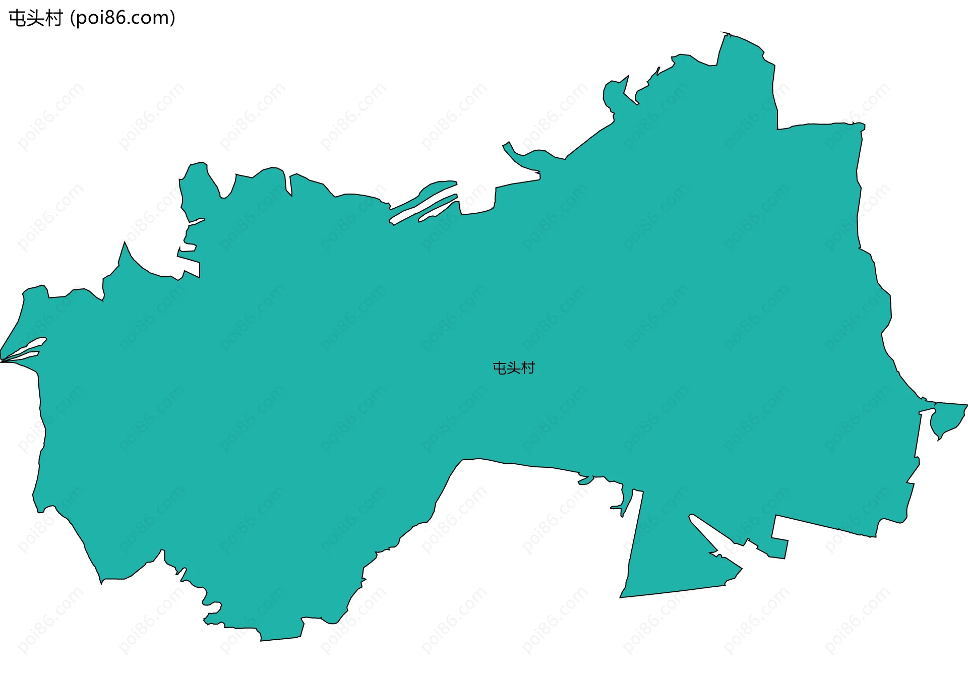 屯头村边界地图