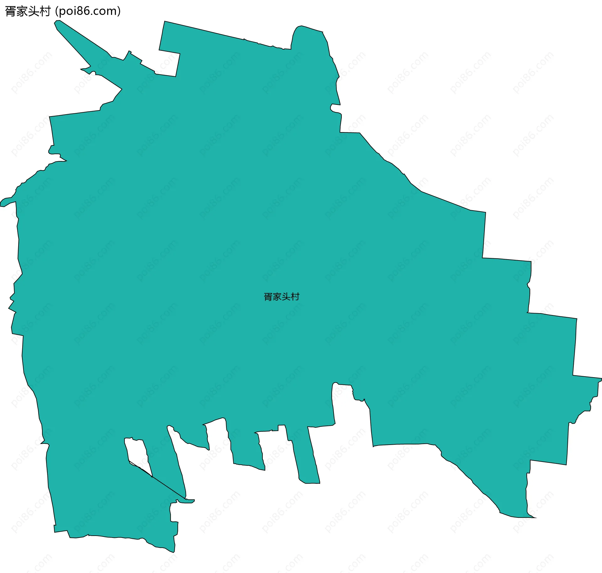 胥家头村边界地图