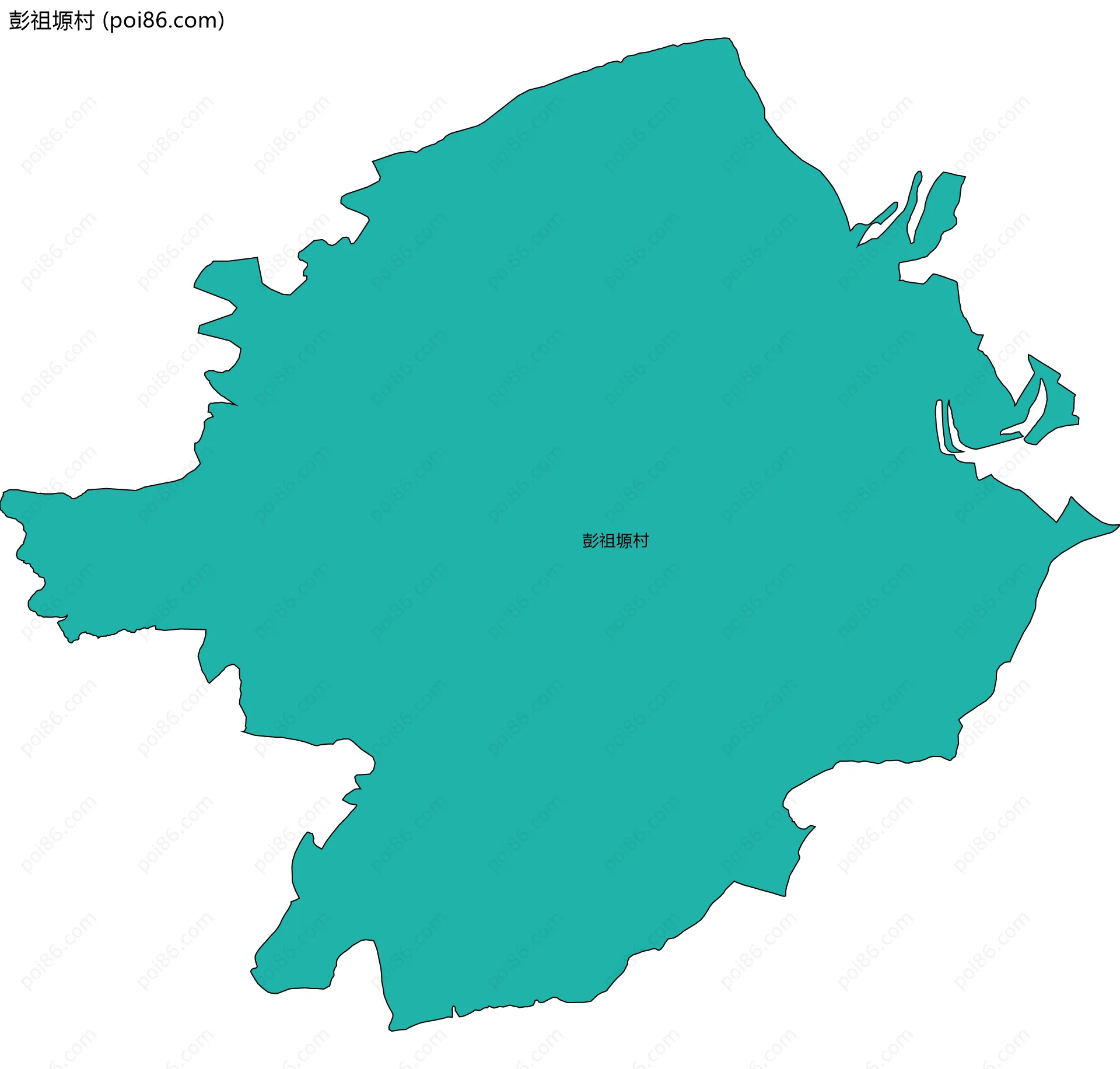 彭祖塬村边界地图