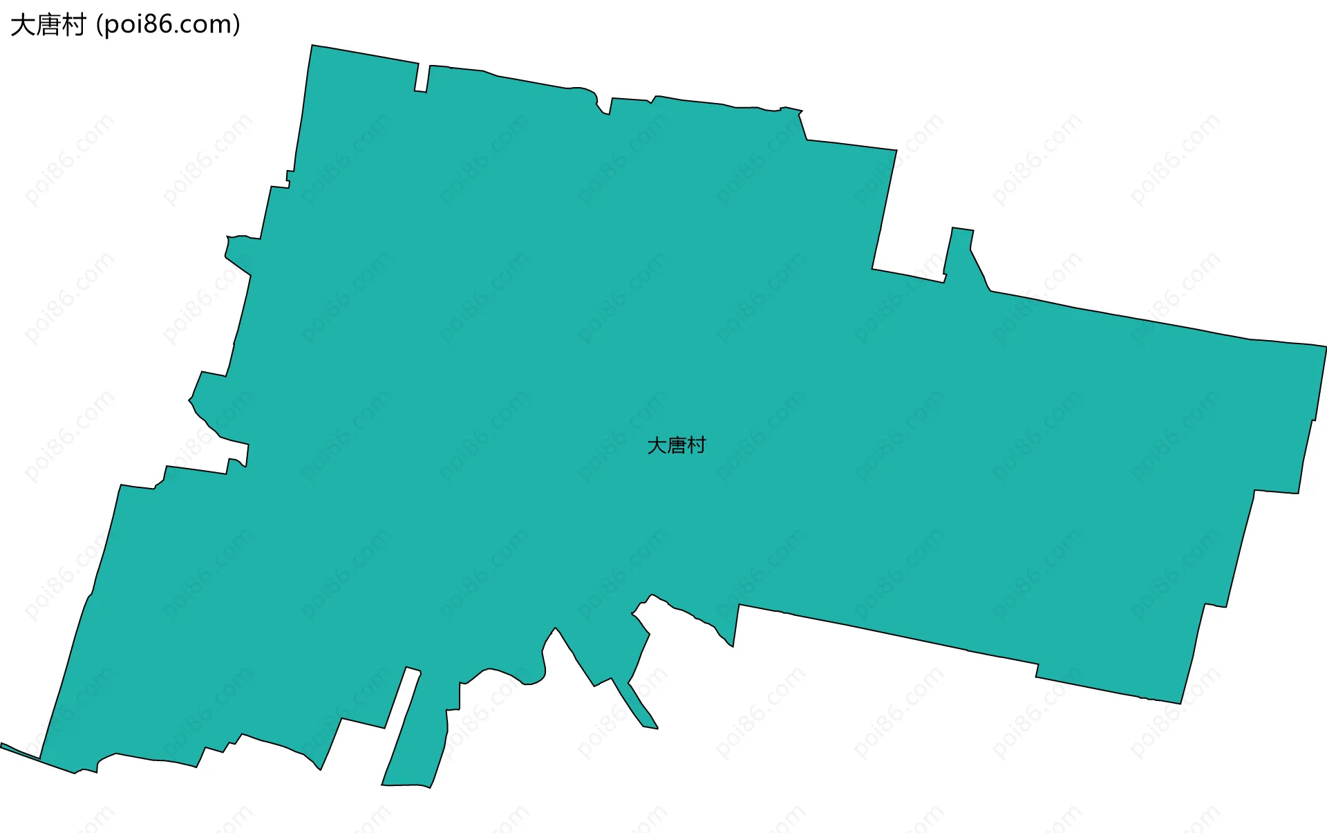 大唐村边界地图