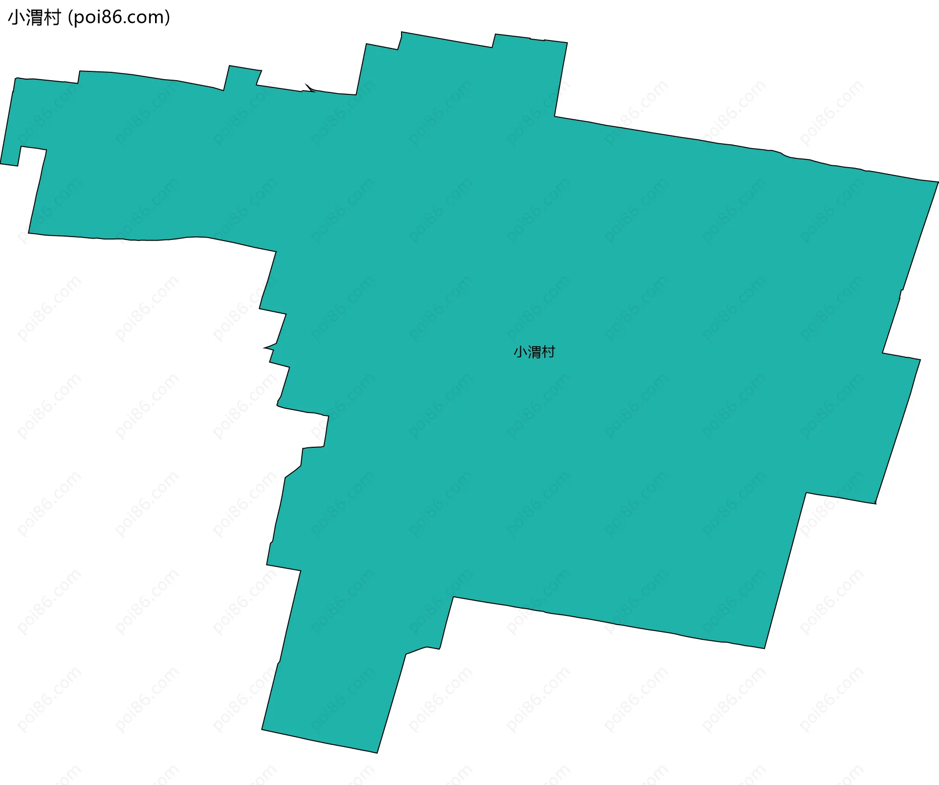 小渭村边界地图