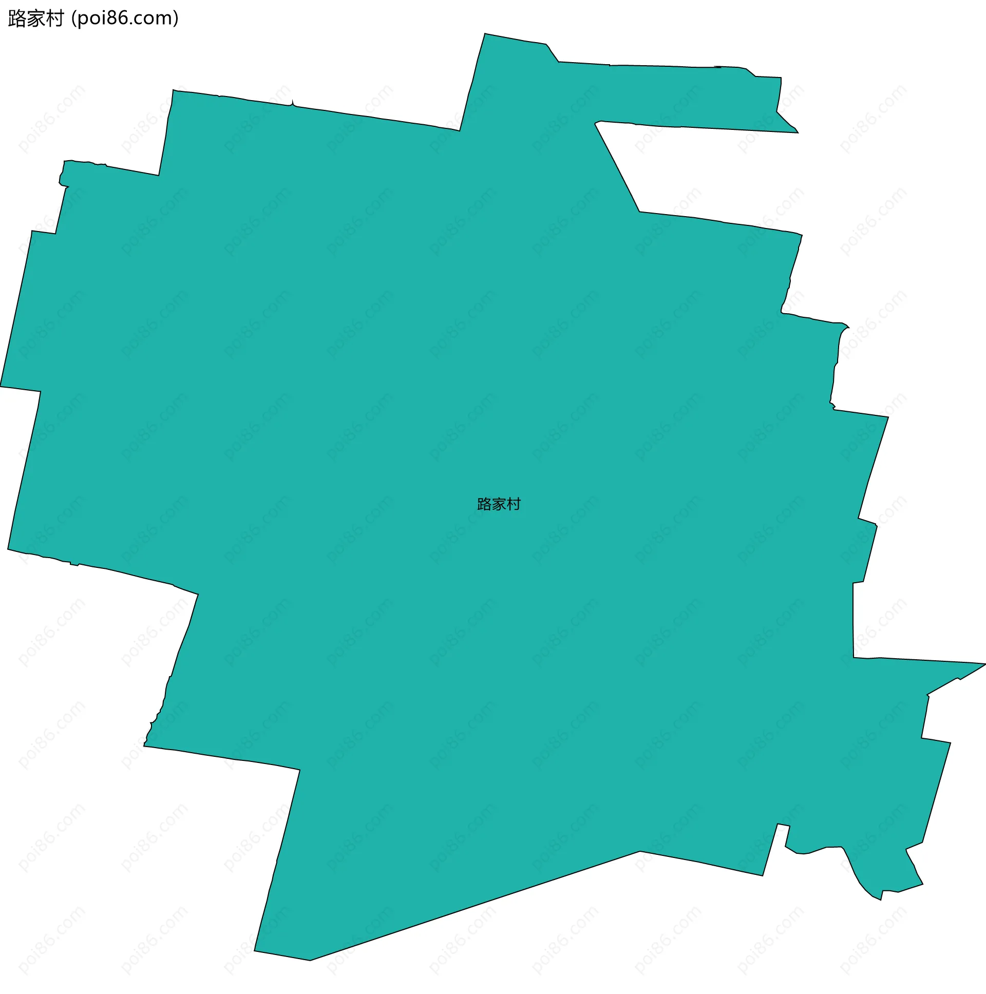 路家村边界地图