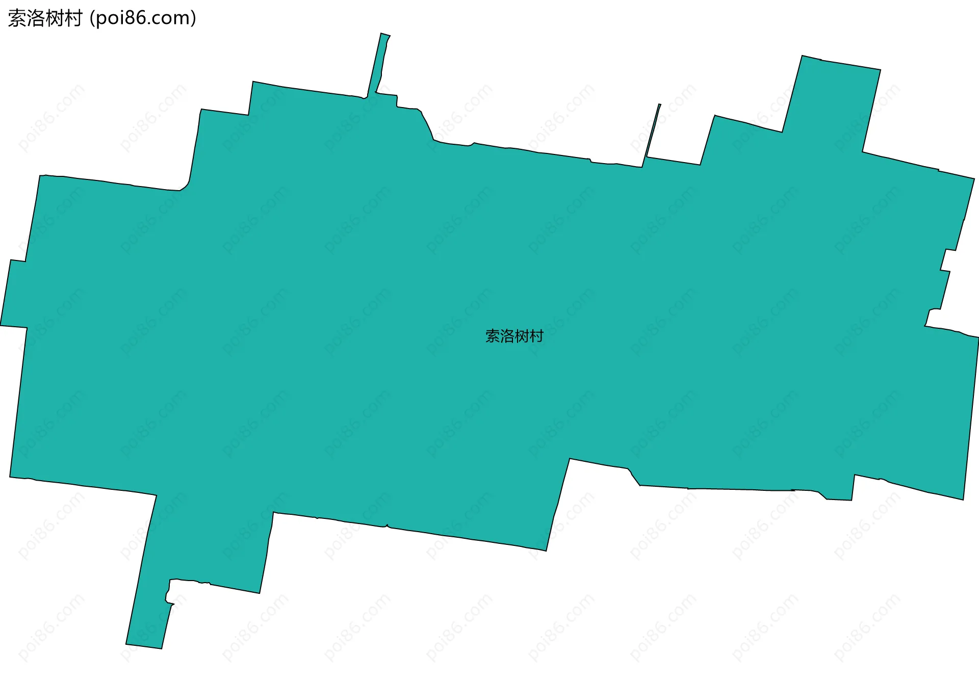 索洛树村边界地图