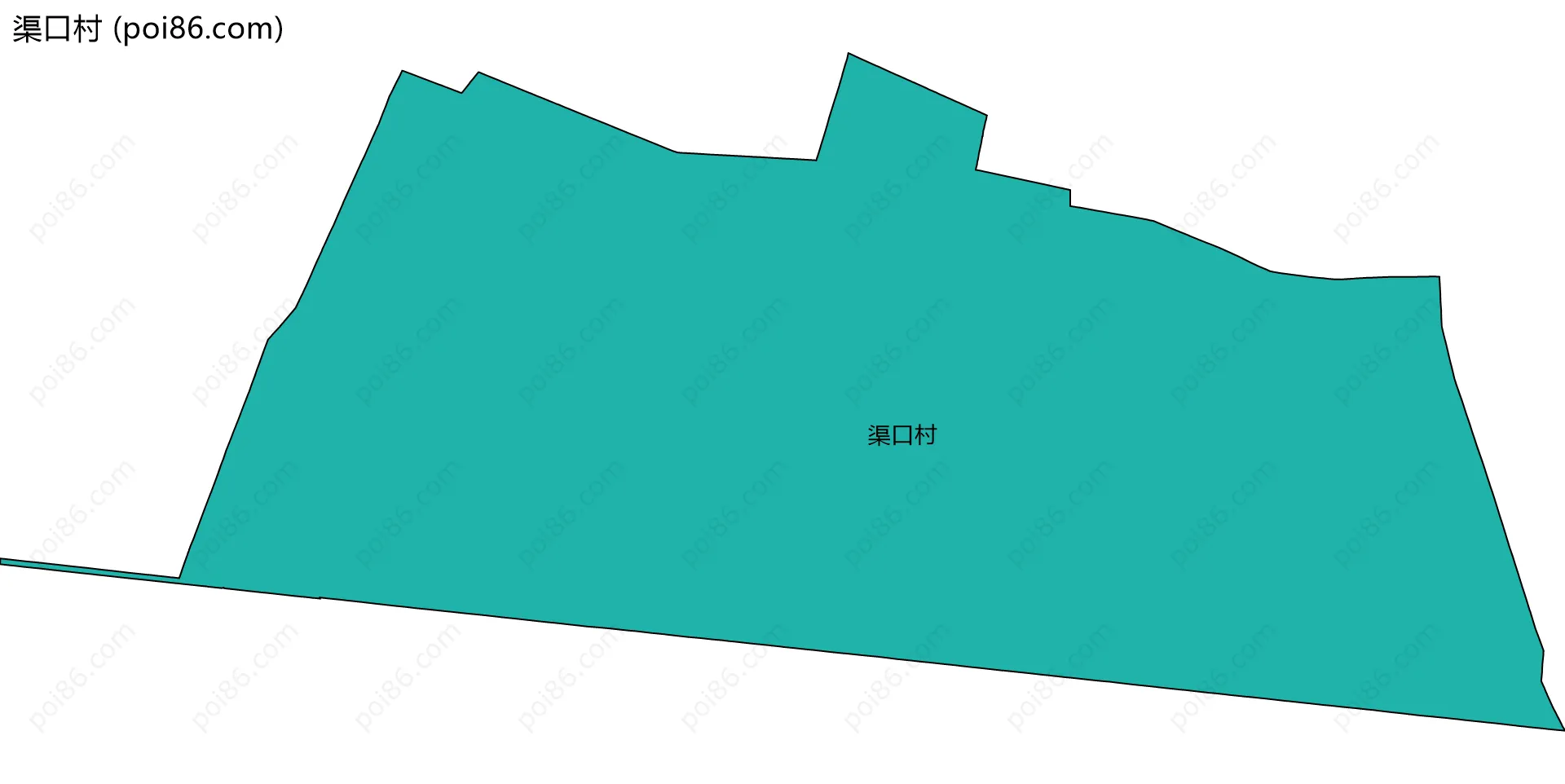 渠口村边界地图