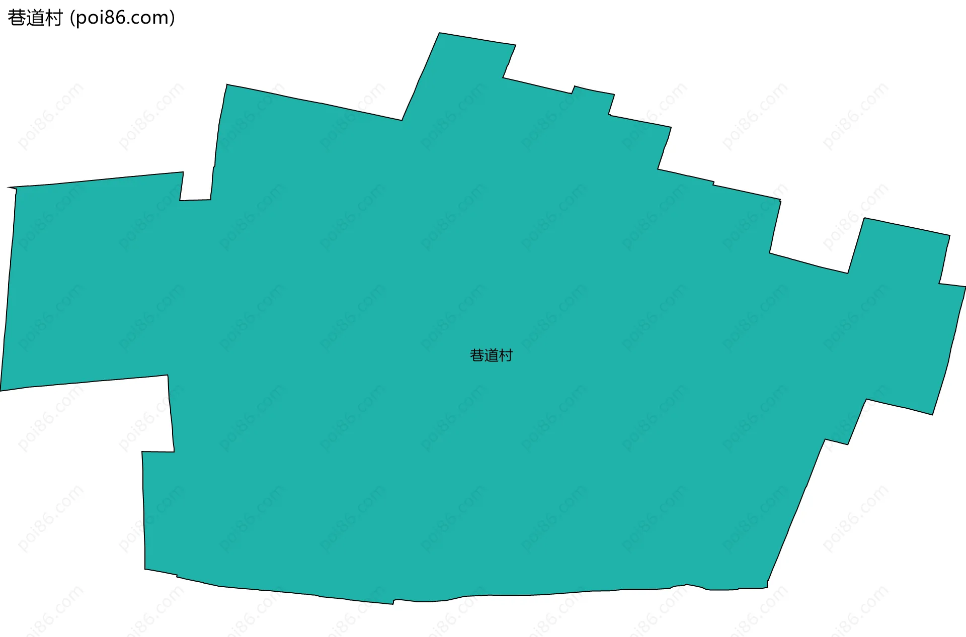 巷道村边界地图
