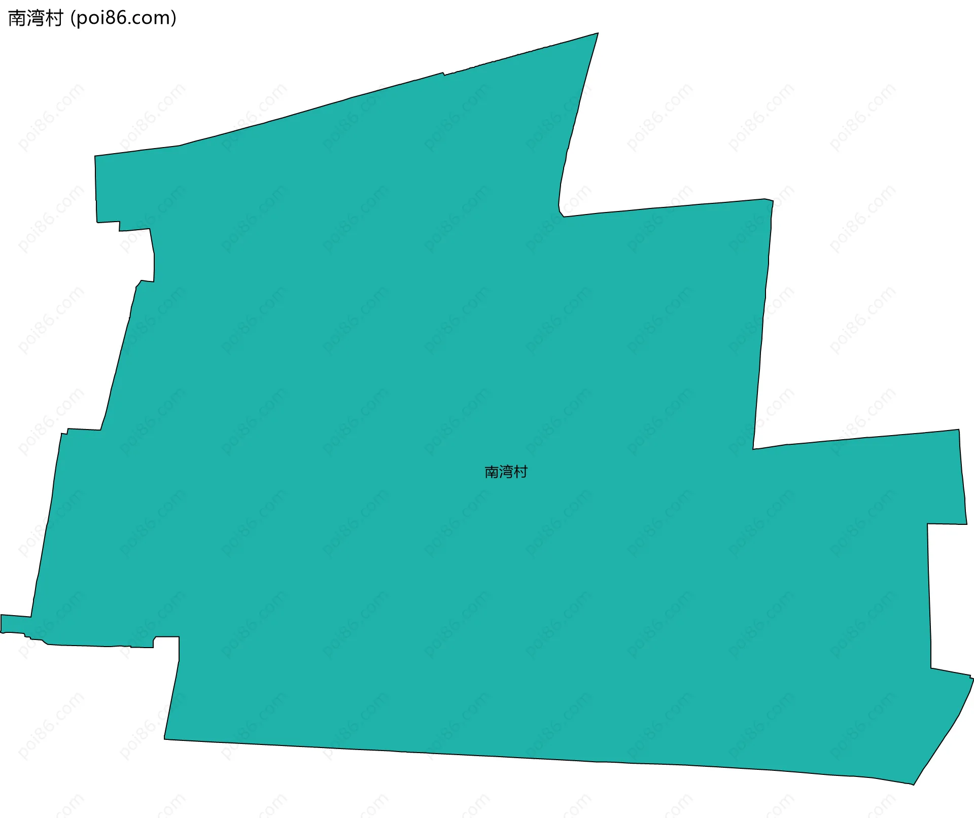 南湾村边界地图