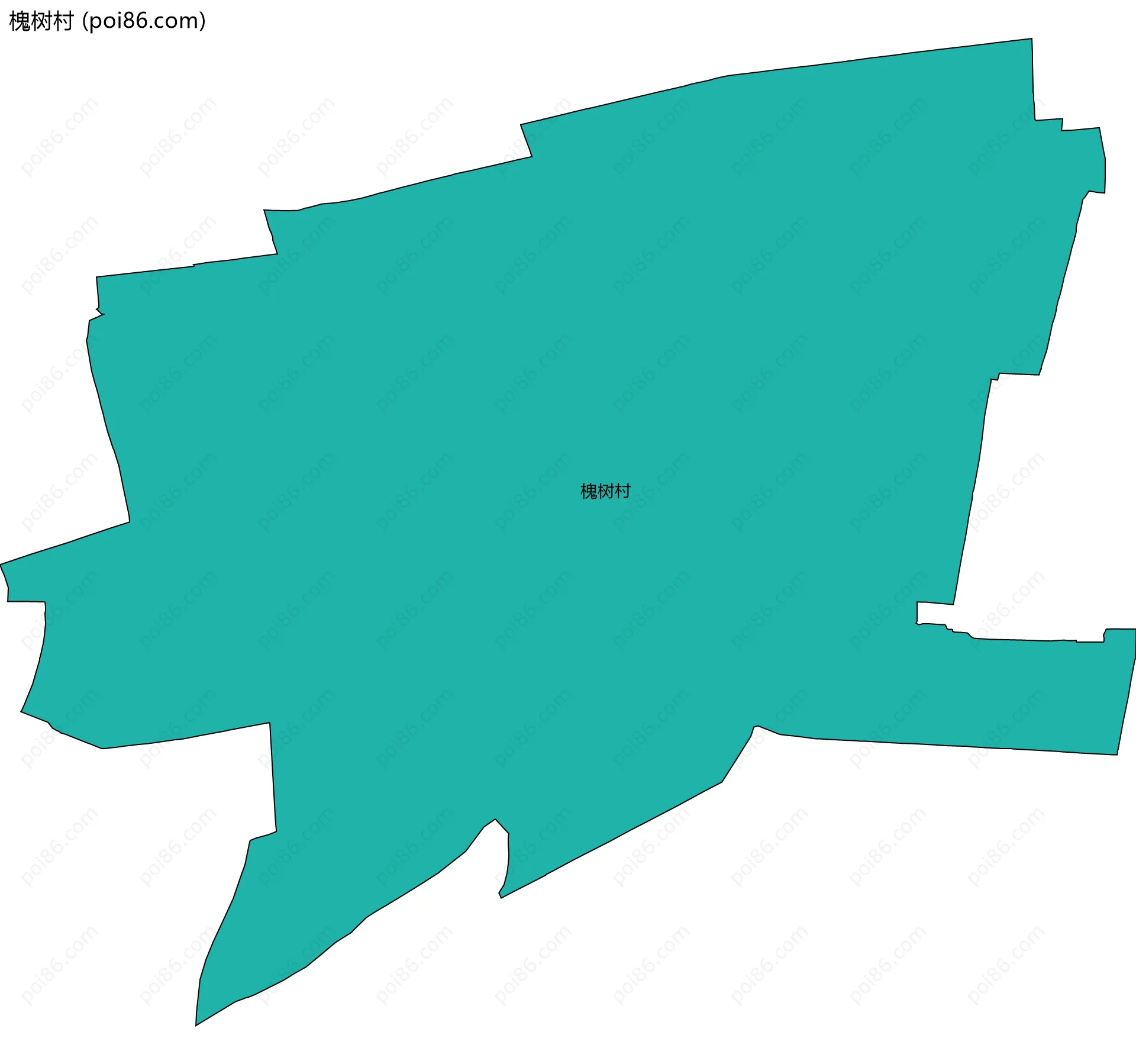 槐树村边界地图