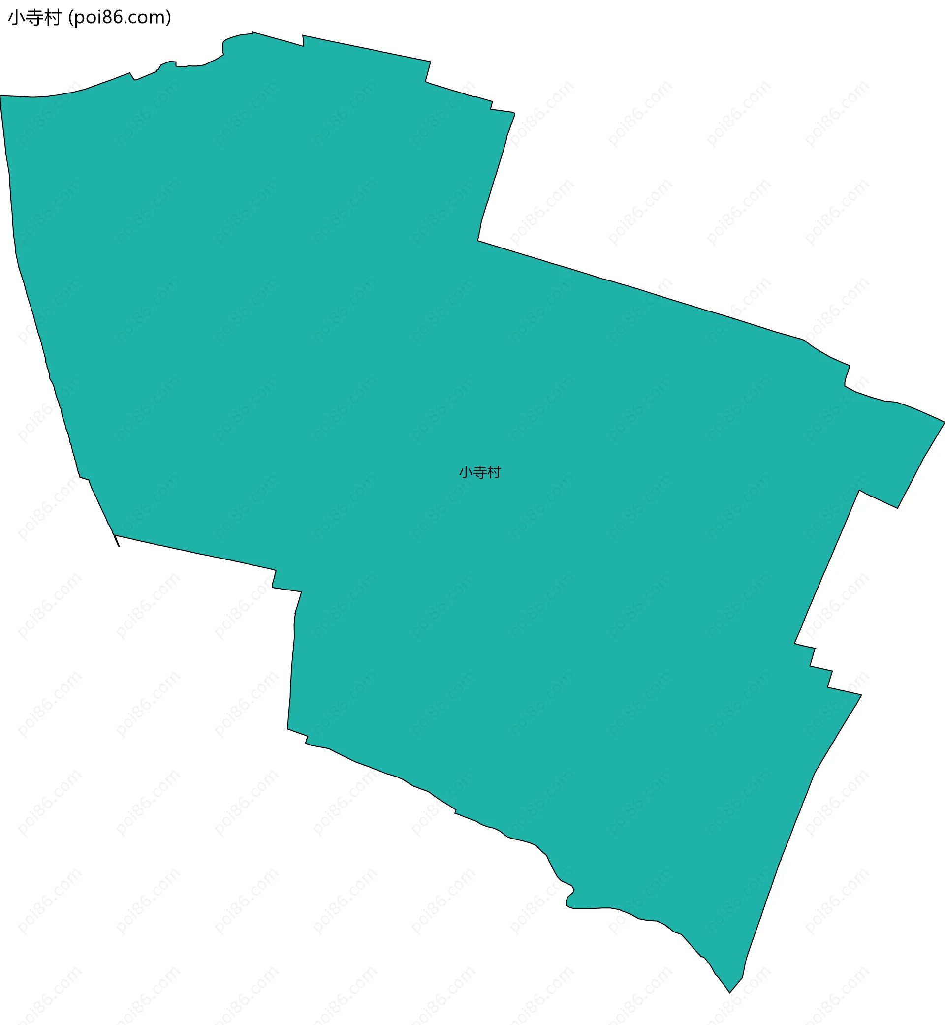 小寺村边界地图