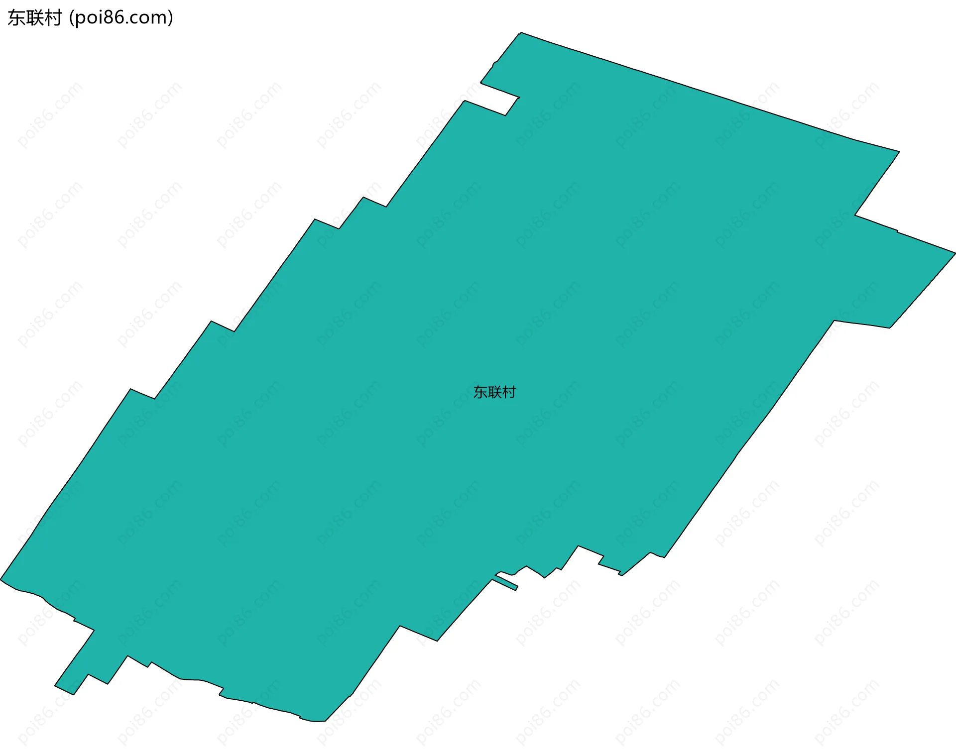 东联村边界地图
