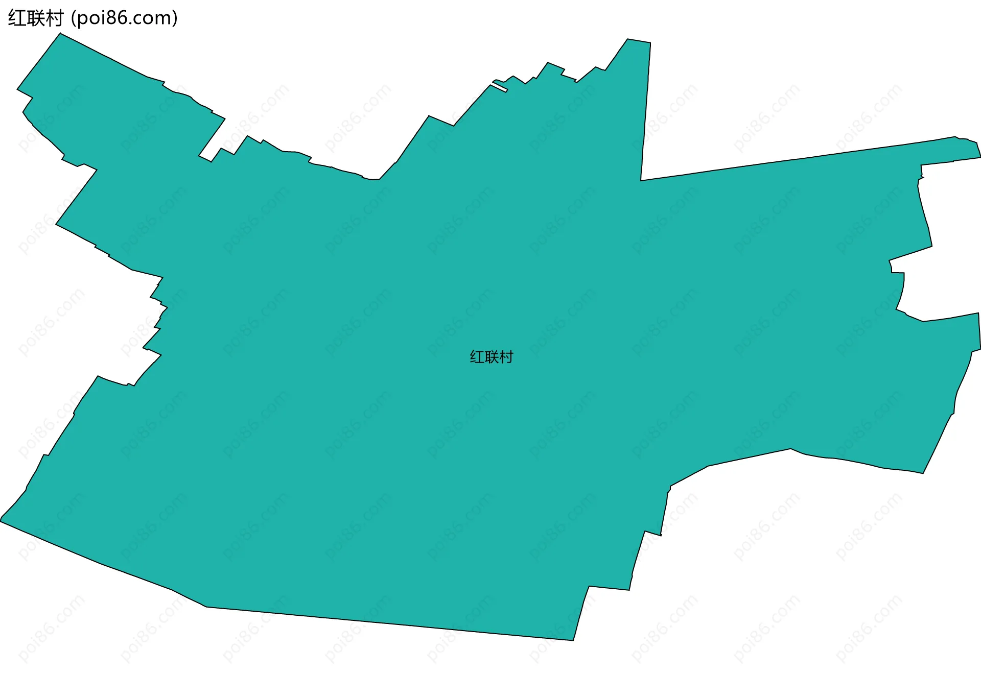 红联村边界地图