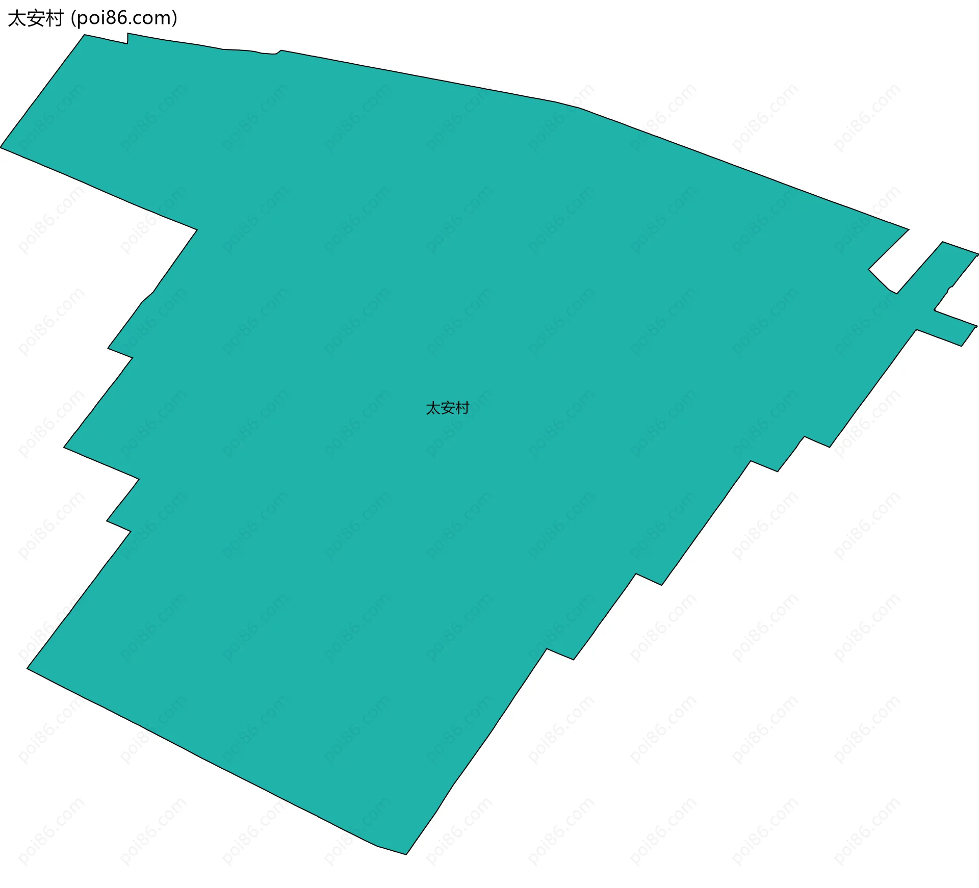 太安村边界地图