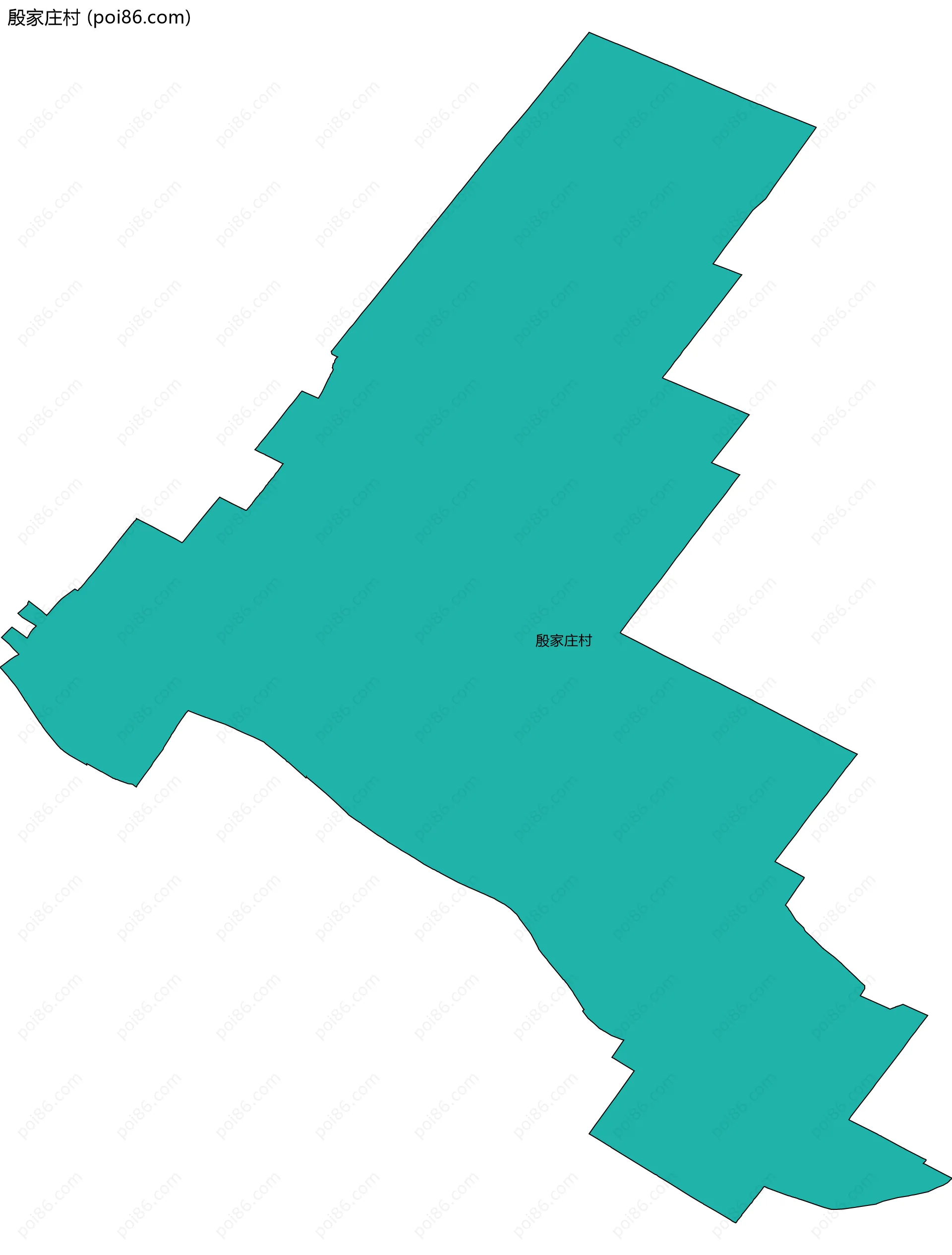 殷家庄村边界地图