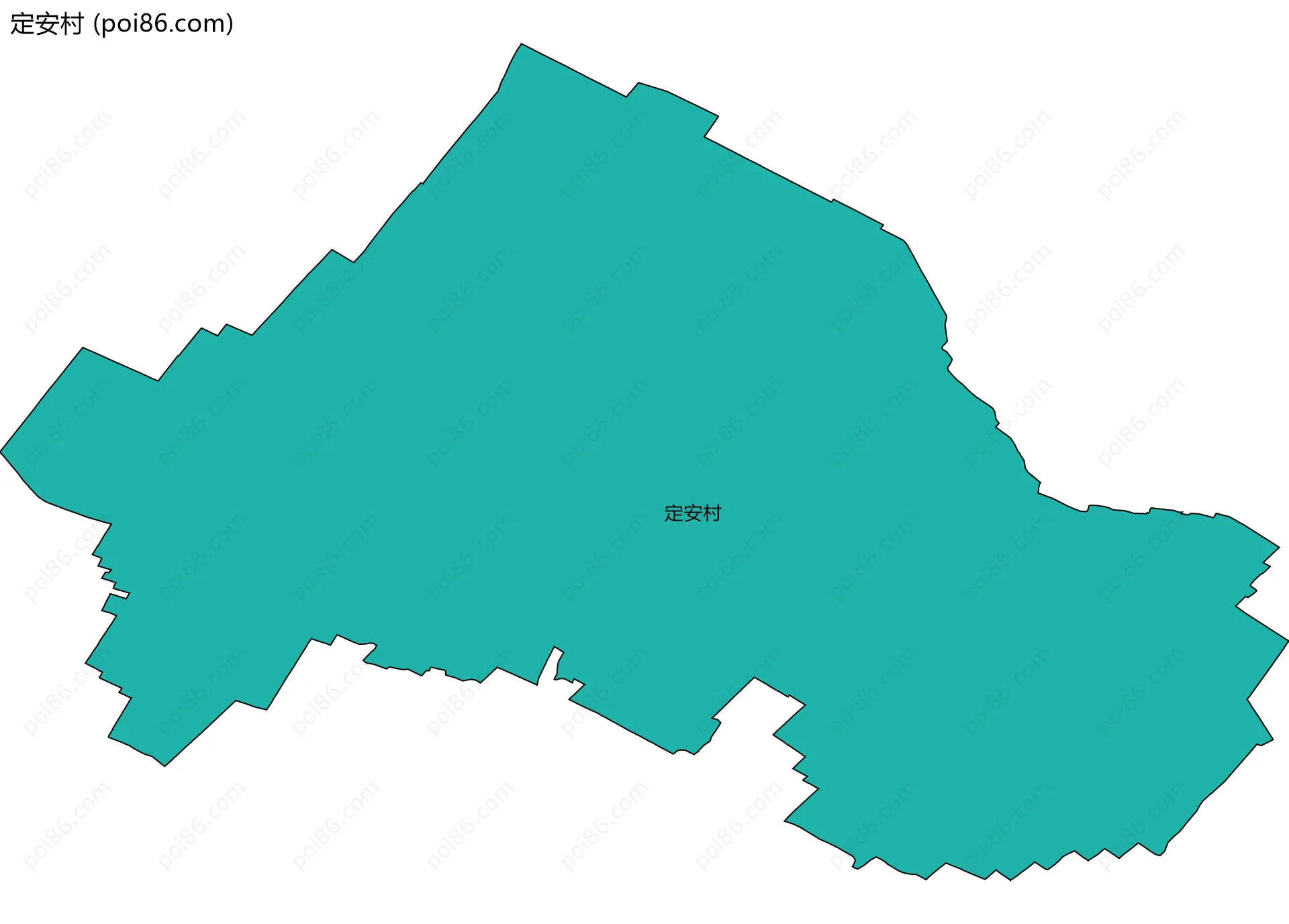 定安村边界地图