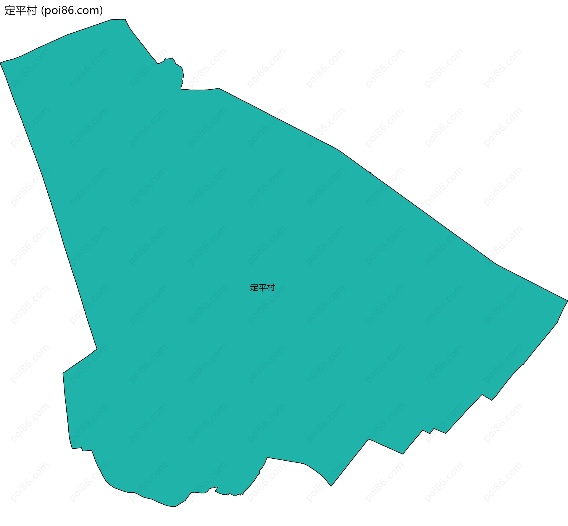 定平村边界地图