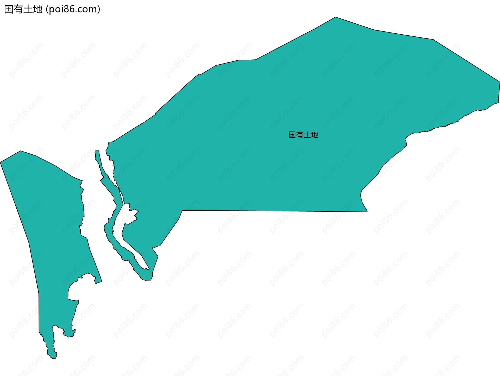 国有土地边界地图