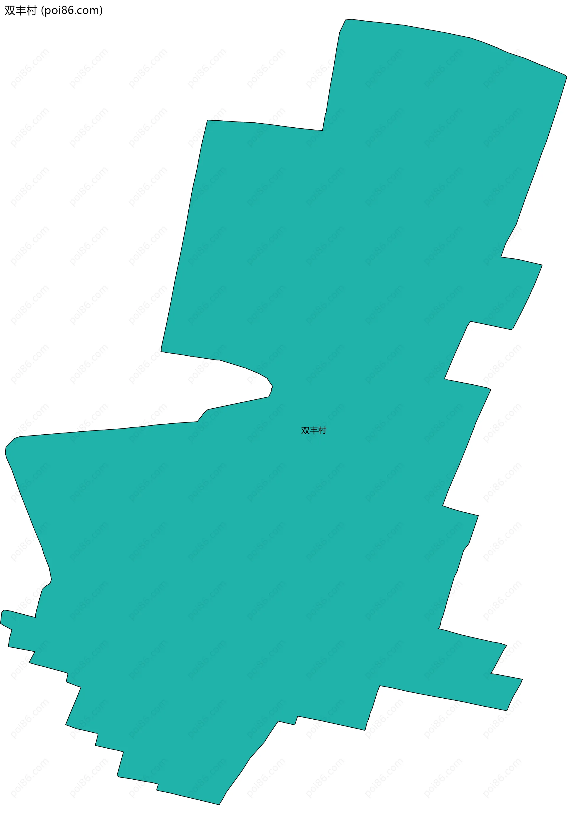 双丰村边界地图