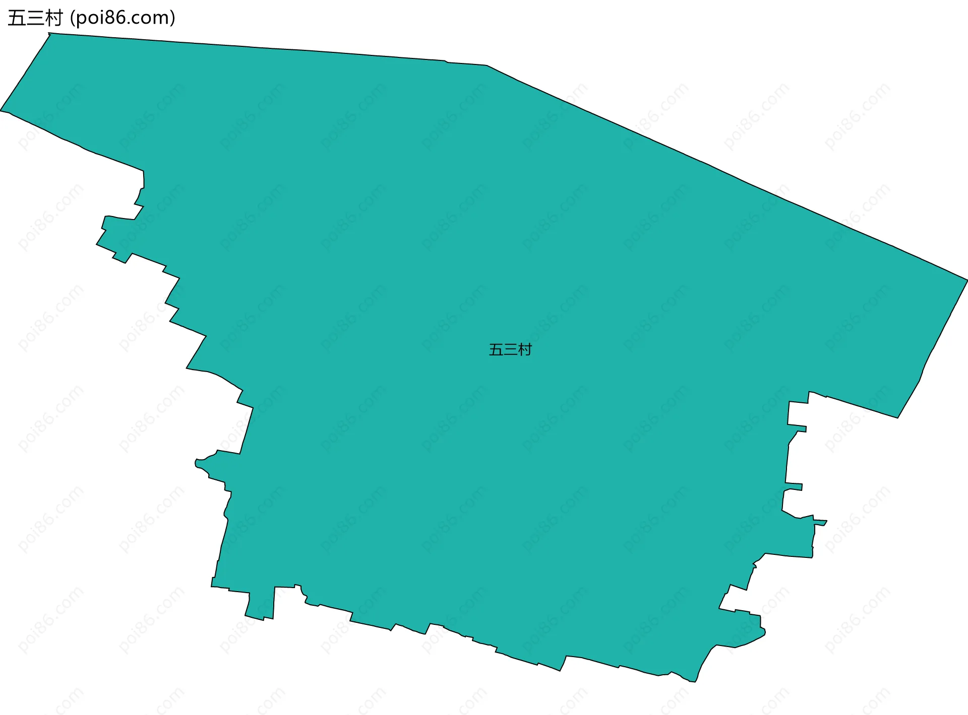 五三村边界地图