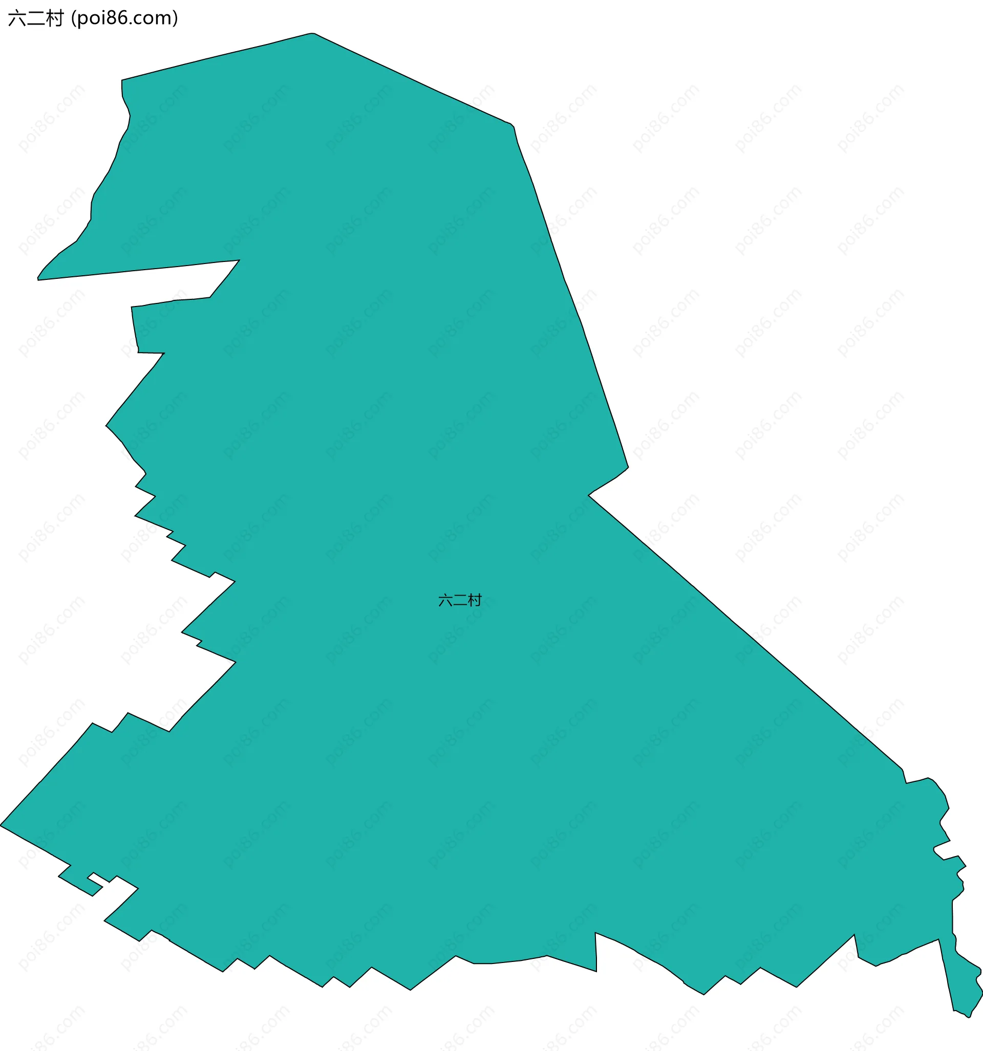 六二村边界地图