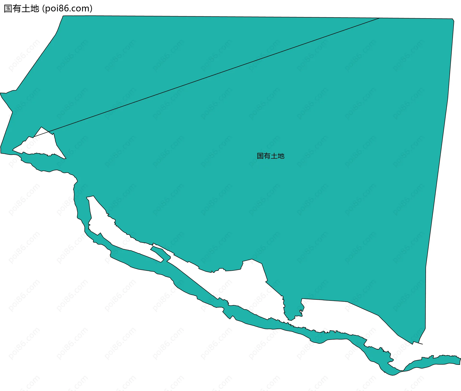 国有土地边界地图