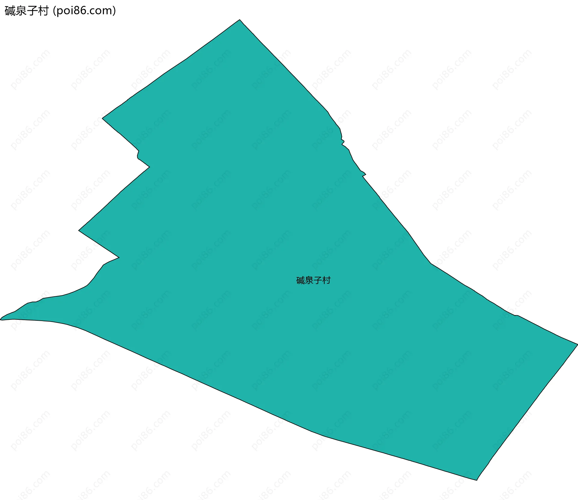 碱泉子村边界地图