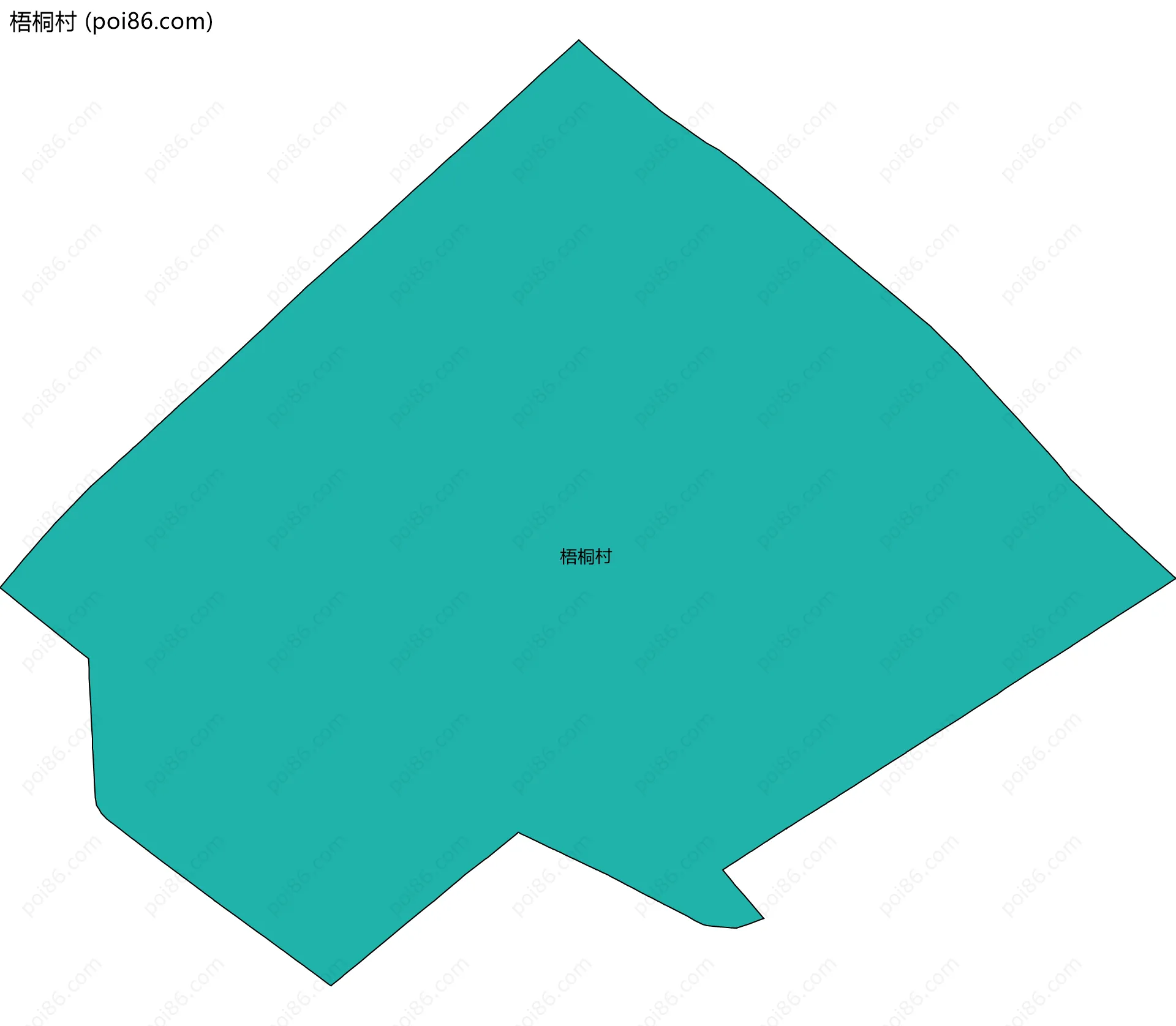 梧桐村边界地图