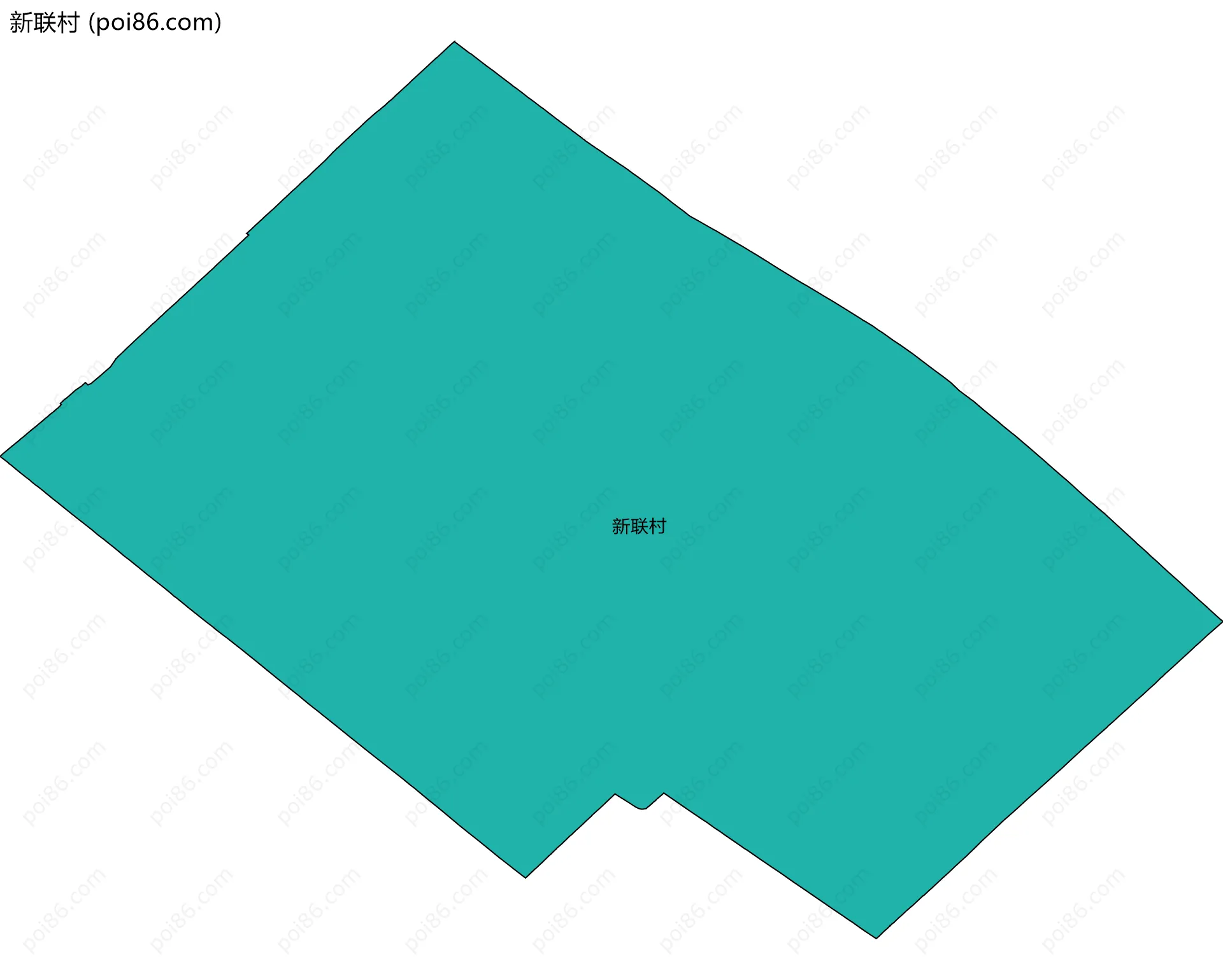 新联村边界地图
