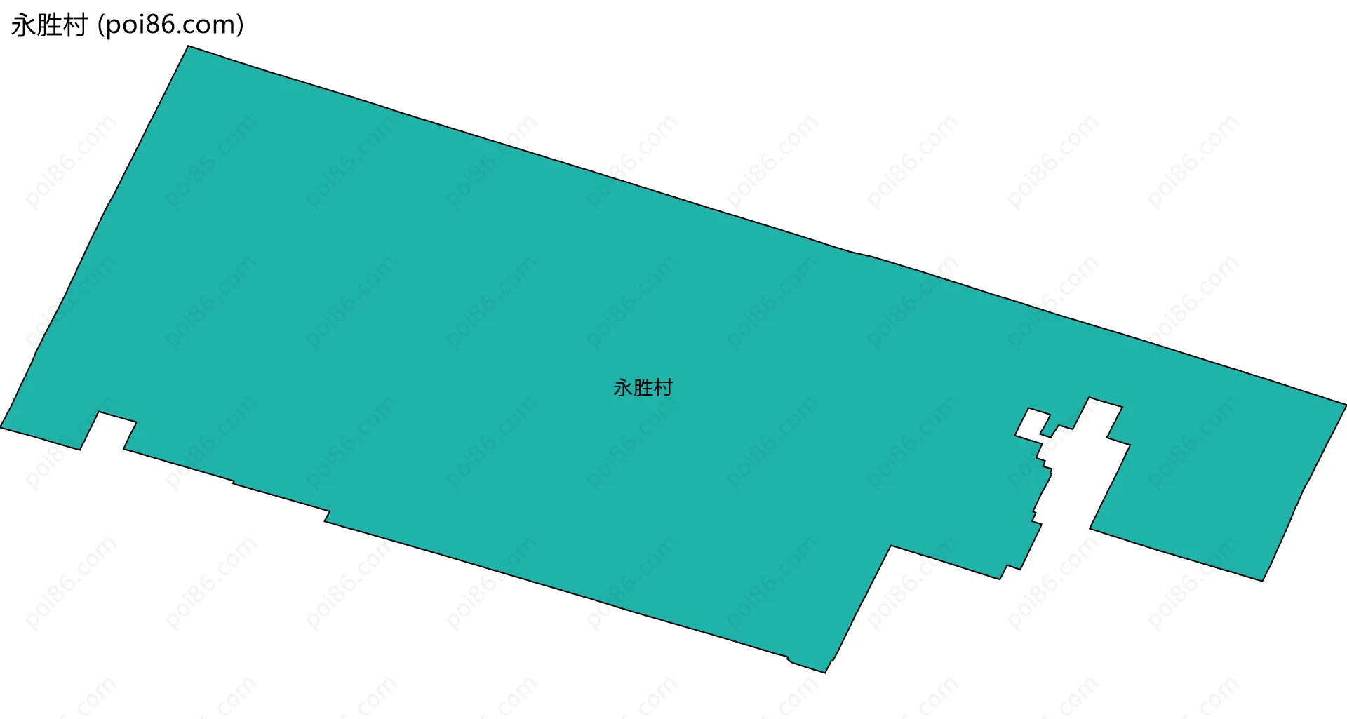 永胜村边界地图