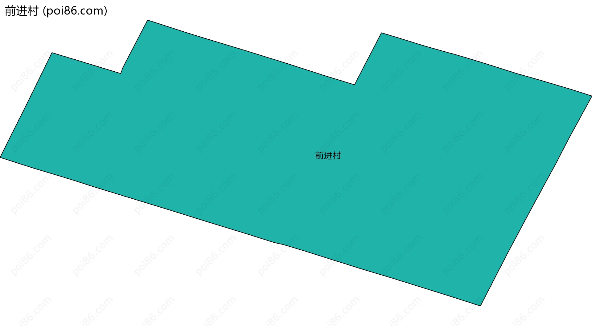 前进村边界地图