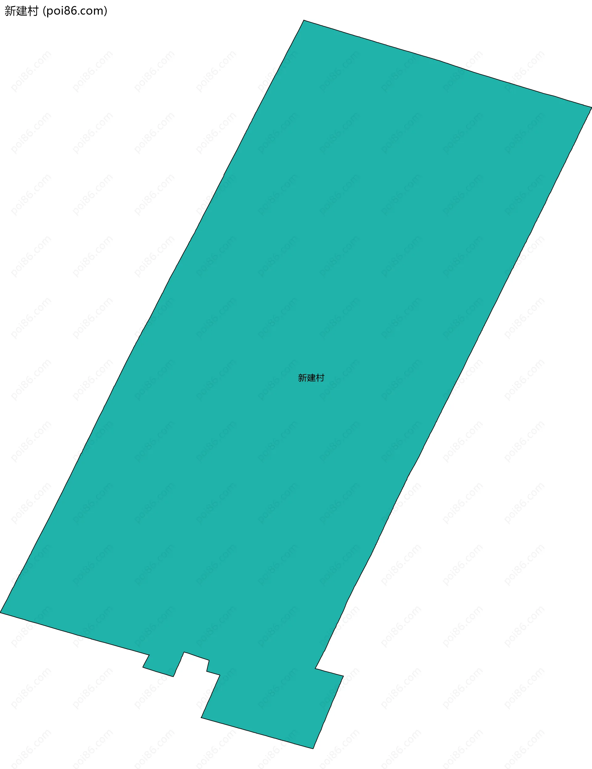 新建村边界地图