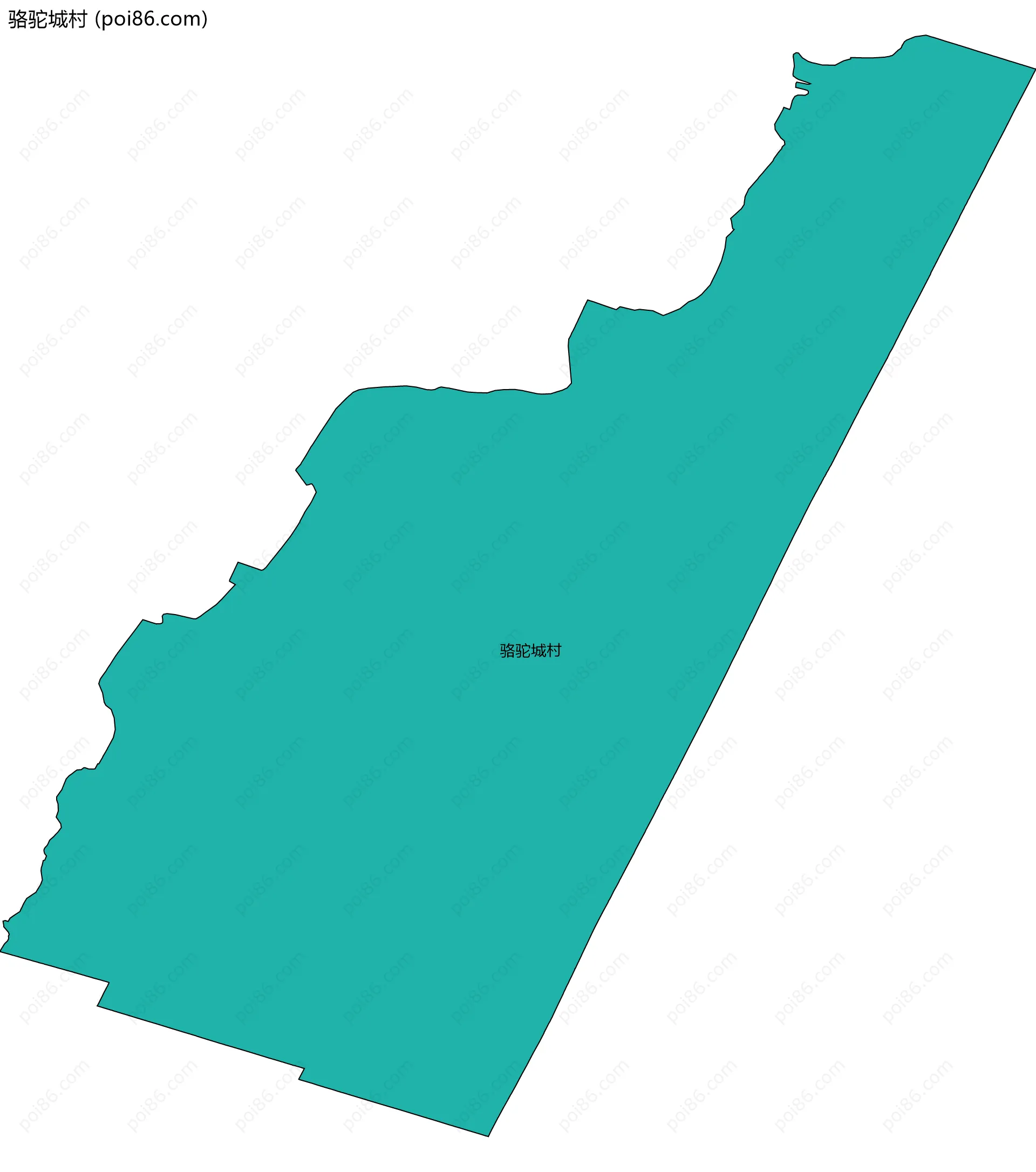 骆驼城村边界地图